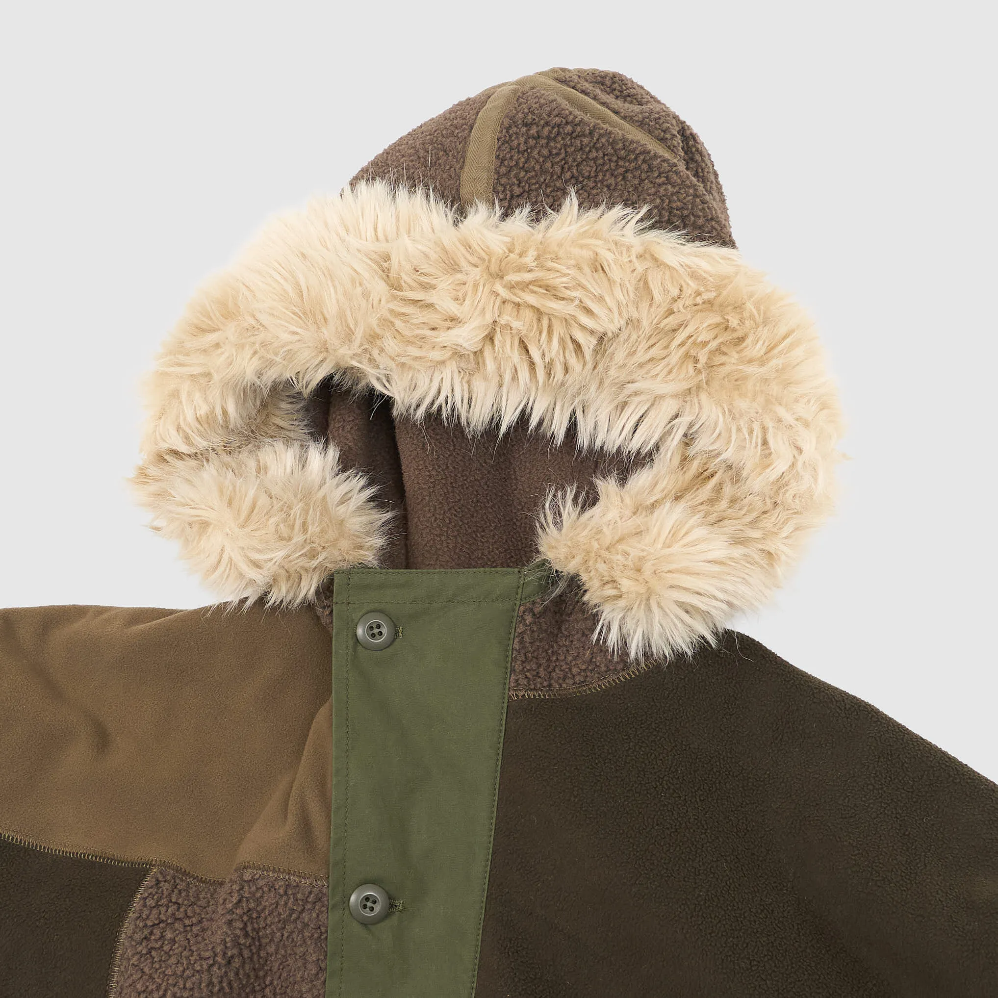 Comme Des Garçons Homme Oversized Patchwork Fleece Smock Jacket sold by DeeCee style product image thumbnail 3