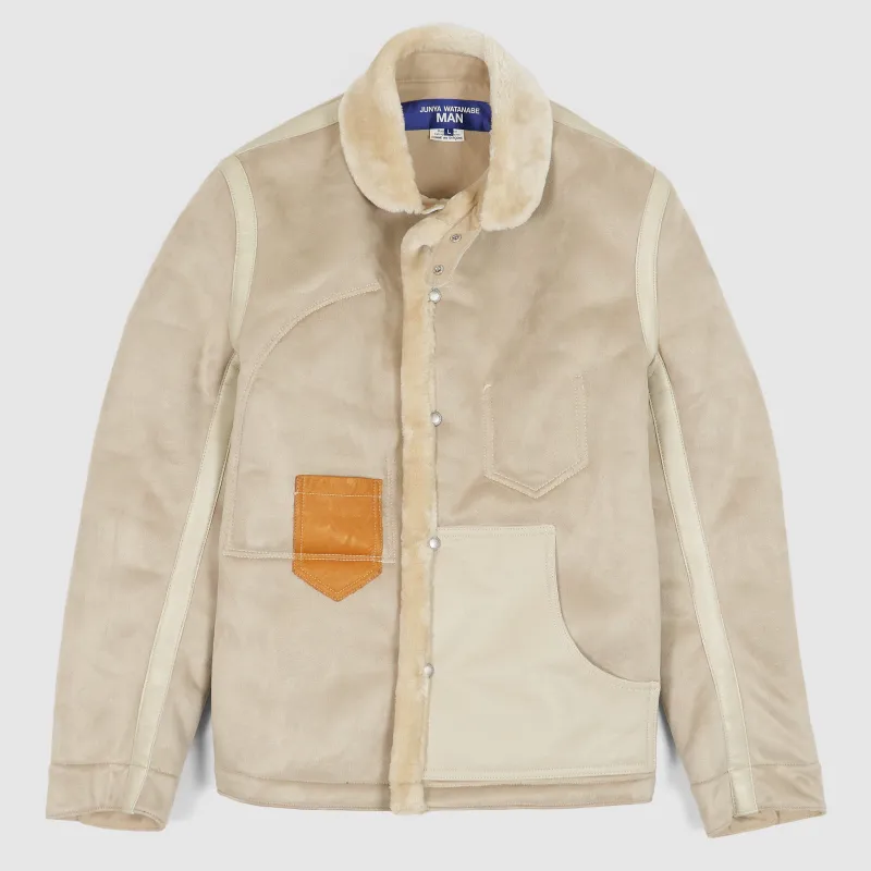 Junya Watanabe MAN Faux Shearling Jacket sold by DeeCee style