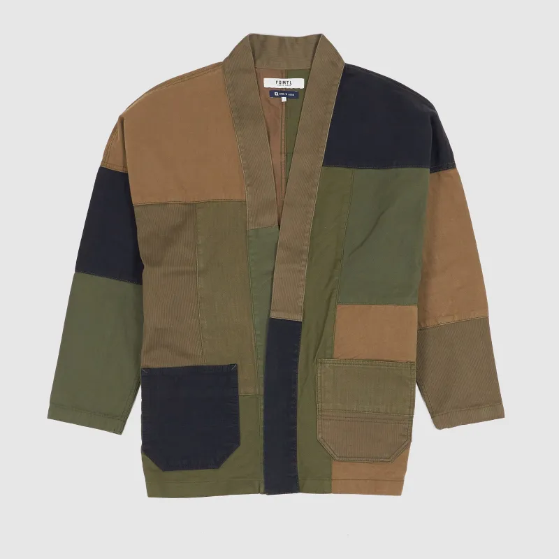 FDMTL Rinsed Military Patchwork Haori Jacket sold by DeeCee style