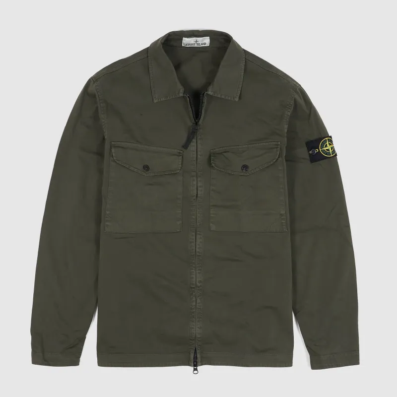 Stone Island Chest Pocket Zip Overshirt sold by DeeCee style
