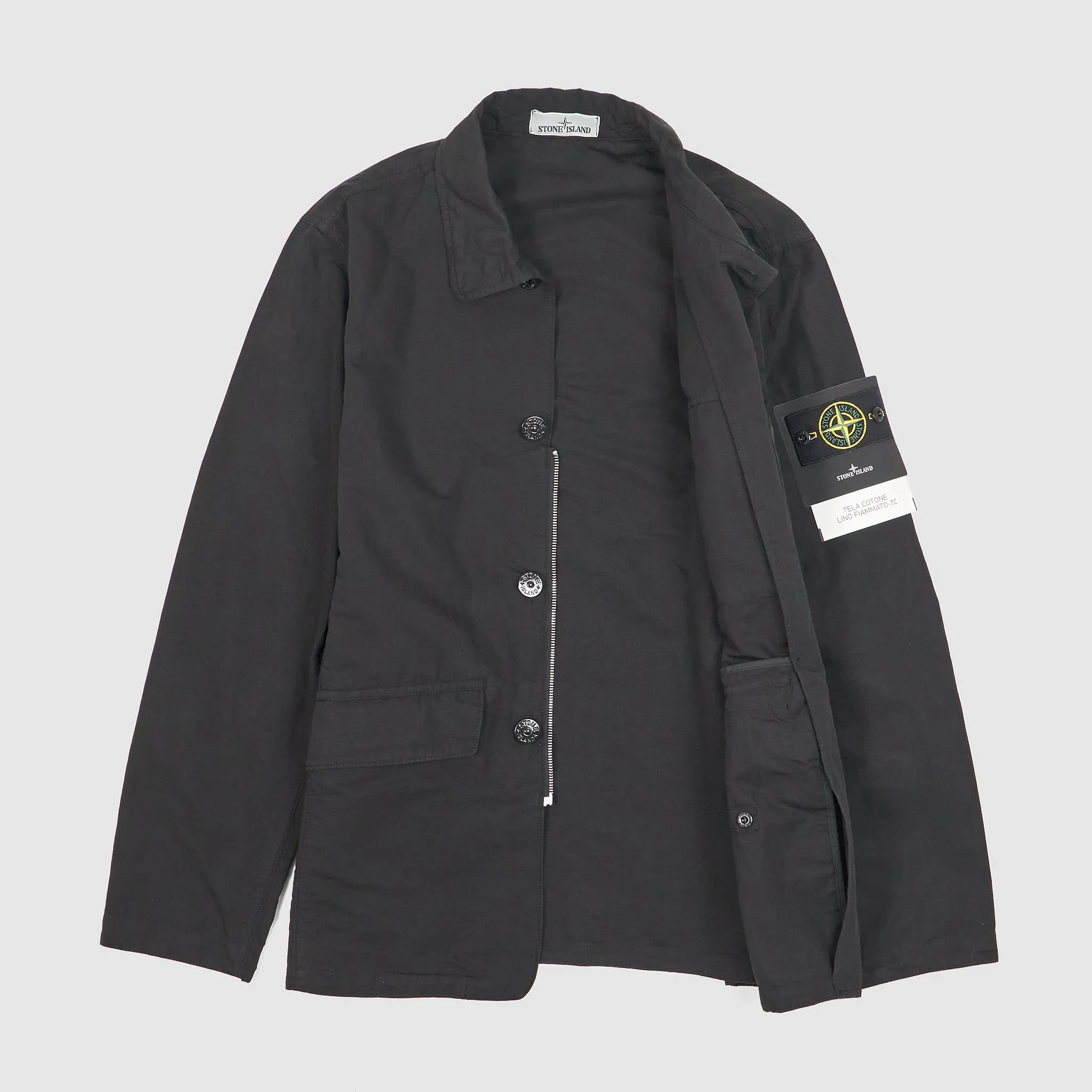 Stone Island Tela Cotone Linen Fiammato Field Jacket sold by DeeCee style product image thumbnail 2