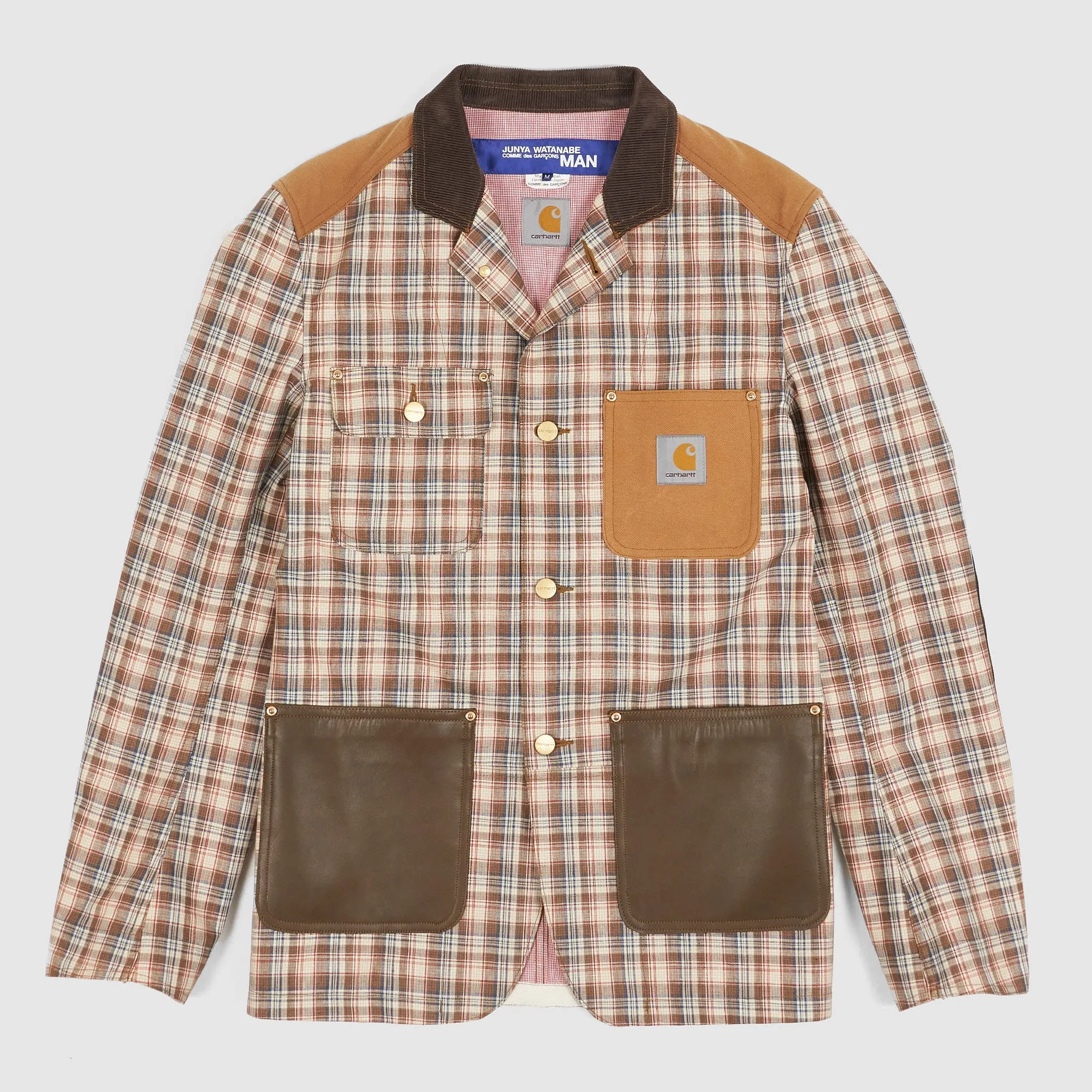 Junya Watanabe Man x Carhartt 4-Pocket Plaid Work Jacket sold by DeeCee style