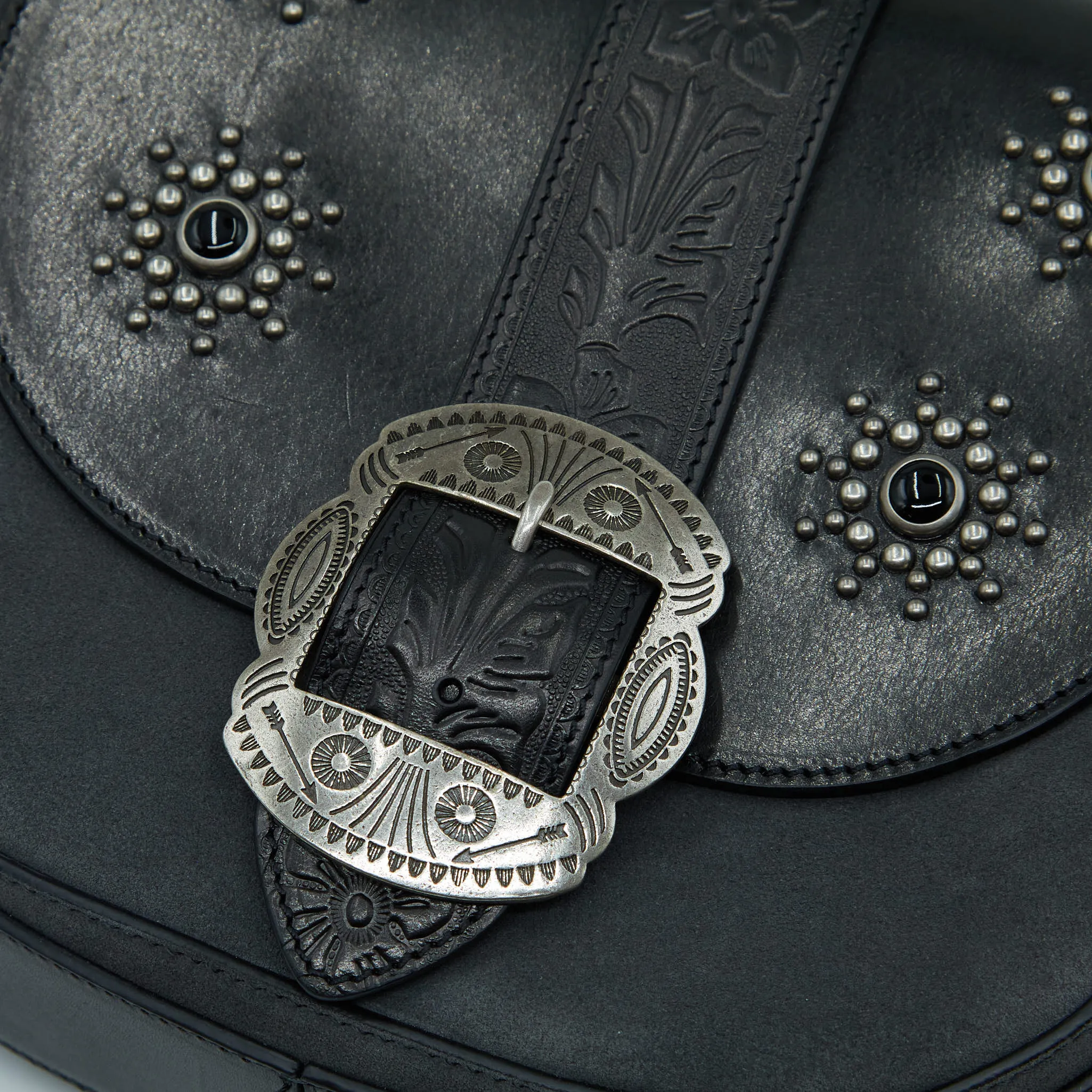 HTC Ladies Studed Leather Shoulder Bag sold by DeeCee style product image thumbnail 3