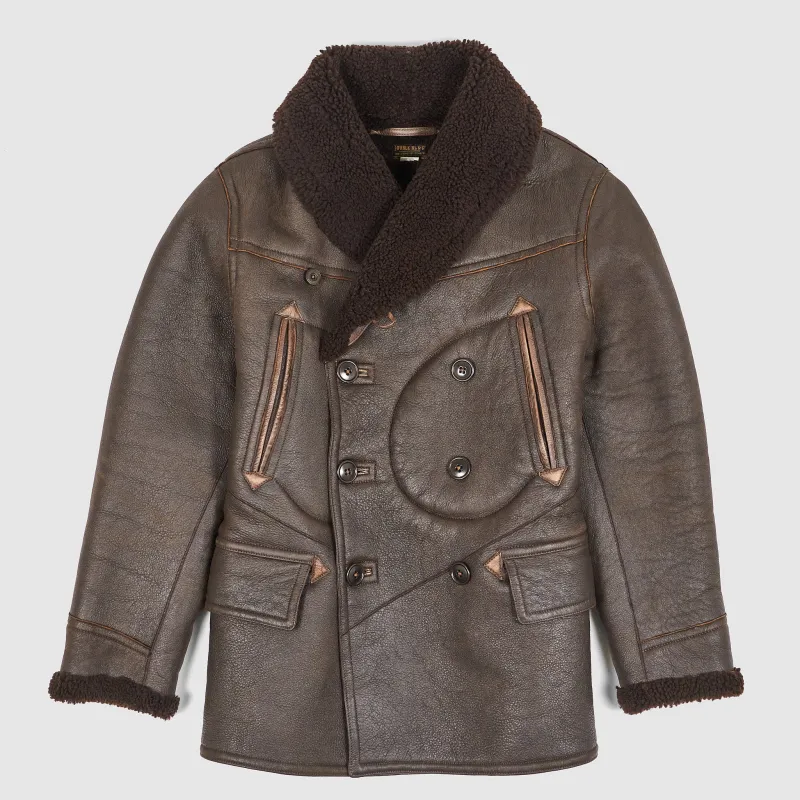 Double RL Canadienne Shearling Coat sold by DeeCee style