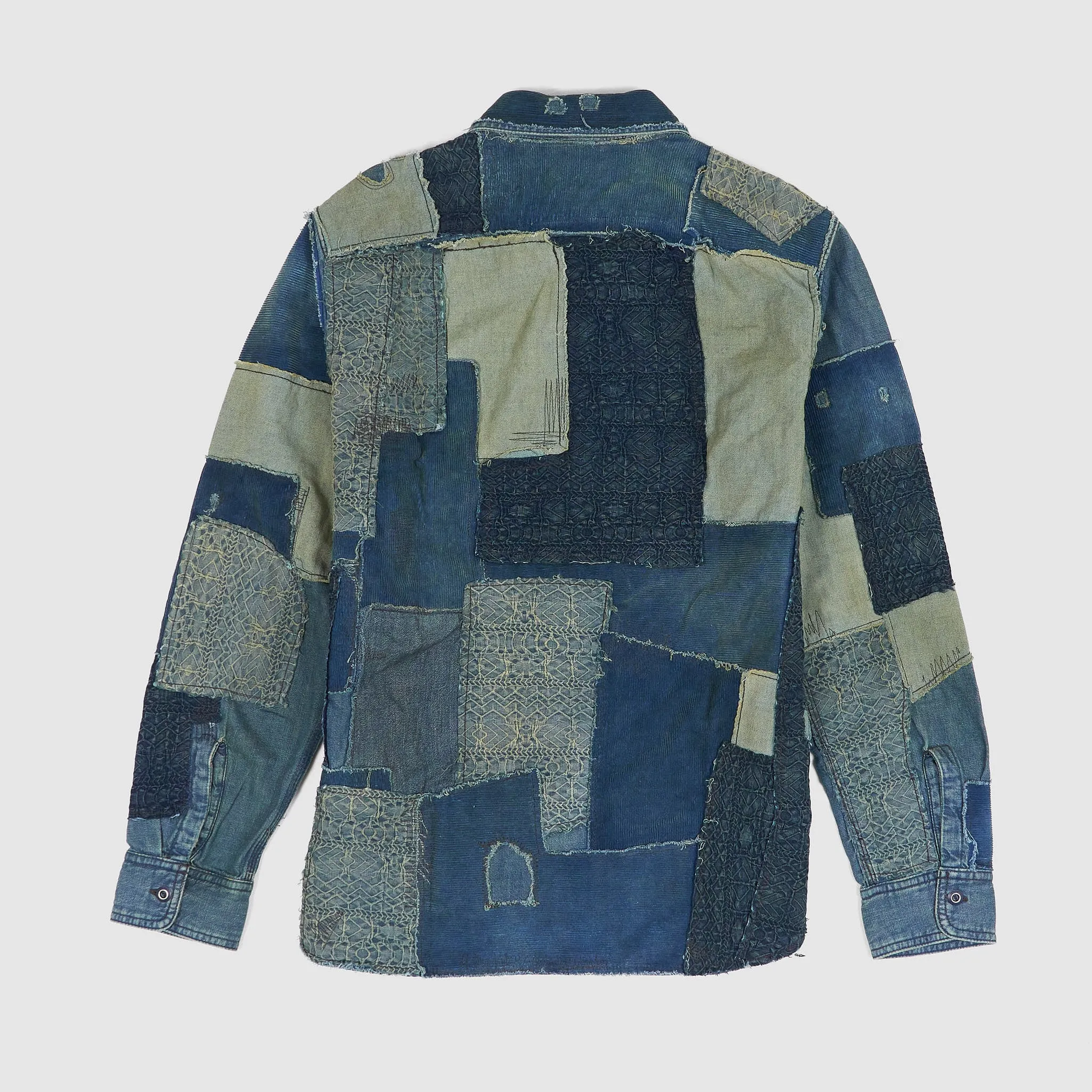 Double RL Patchwork Indigo Denim Overshirt sold by DeeCee style product image thumbnail 5