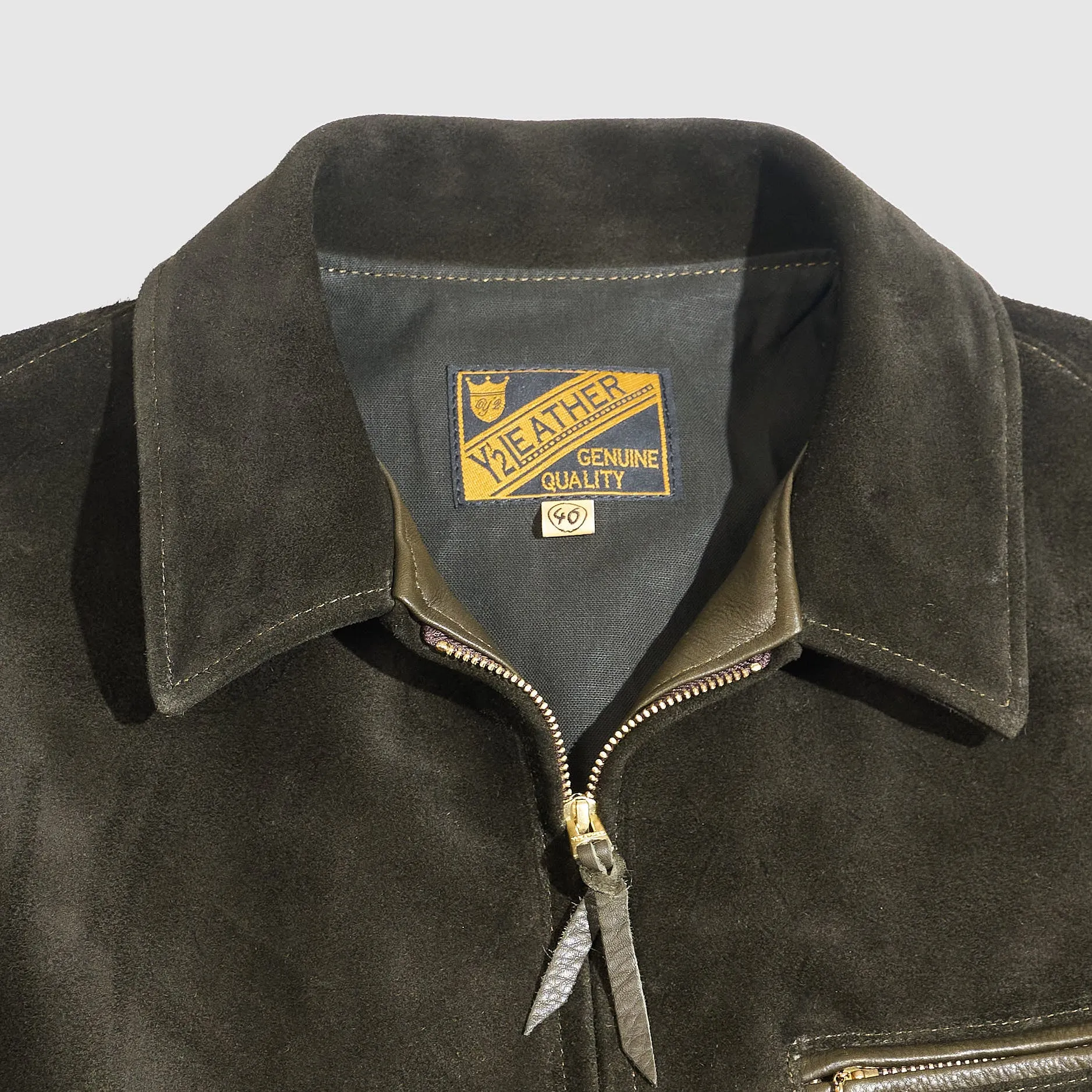 Y'2 Leather Roughout Steer Leather Jacket sold by DeeCee style product image thumbnail 4