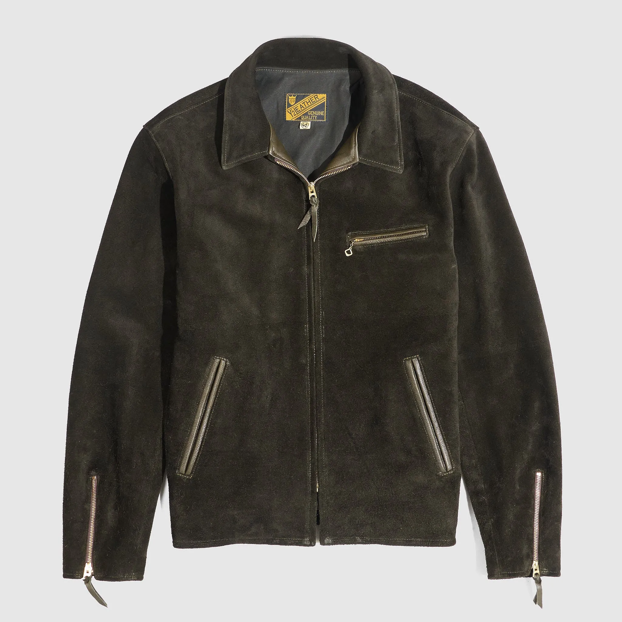 Y'2 Leather Roughout Steer Leather Jacket sold by DeeCee style