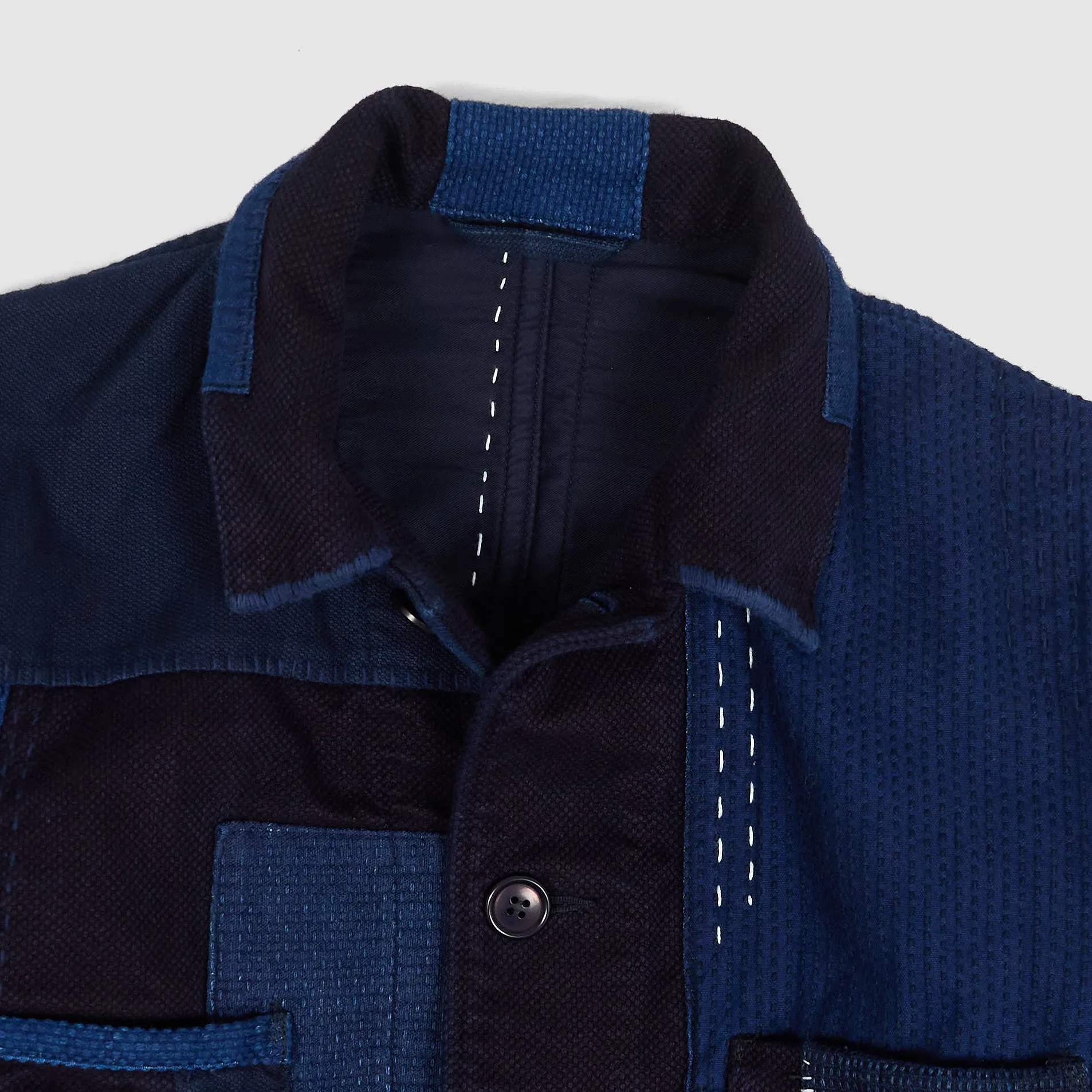 Blue Blue Japan Indigo Sashiko Coverall Blazer Jacket sold by DeeCee style product image thumbnail 3