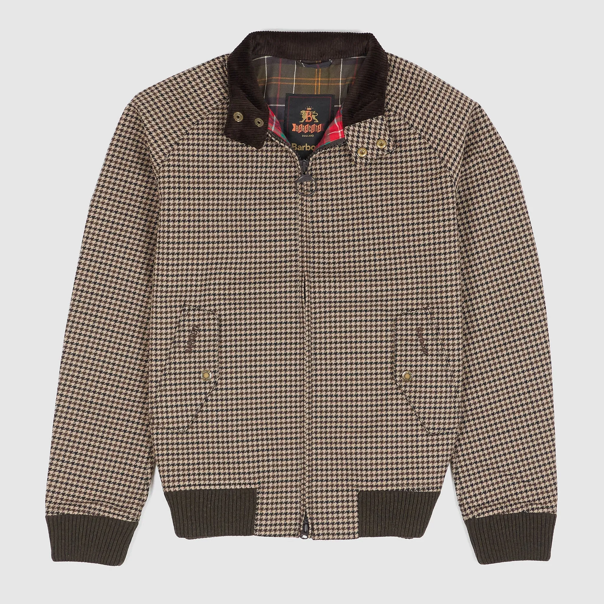 Baracuta x Barbour Porton Showerproof Houndstooth Jacket sold by DeeCee style