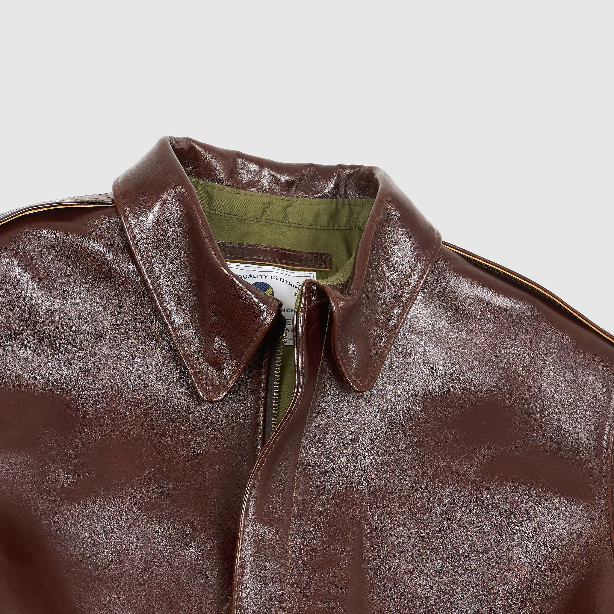 Y'2 Leather A-2 Vegetable Tanned Horse Leather Jacket sold by DeeCee style product image thumbnail 3