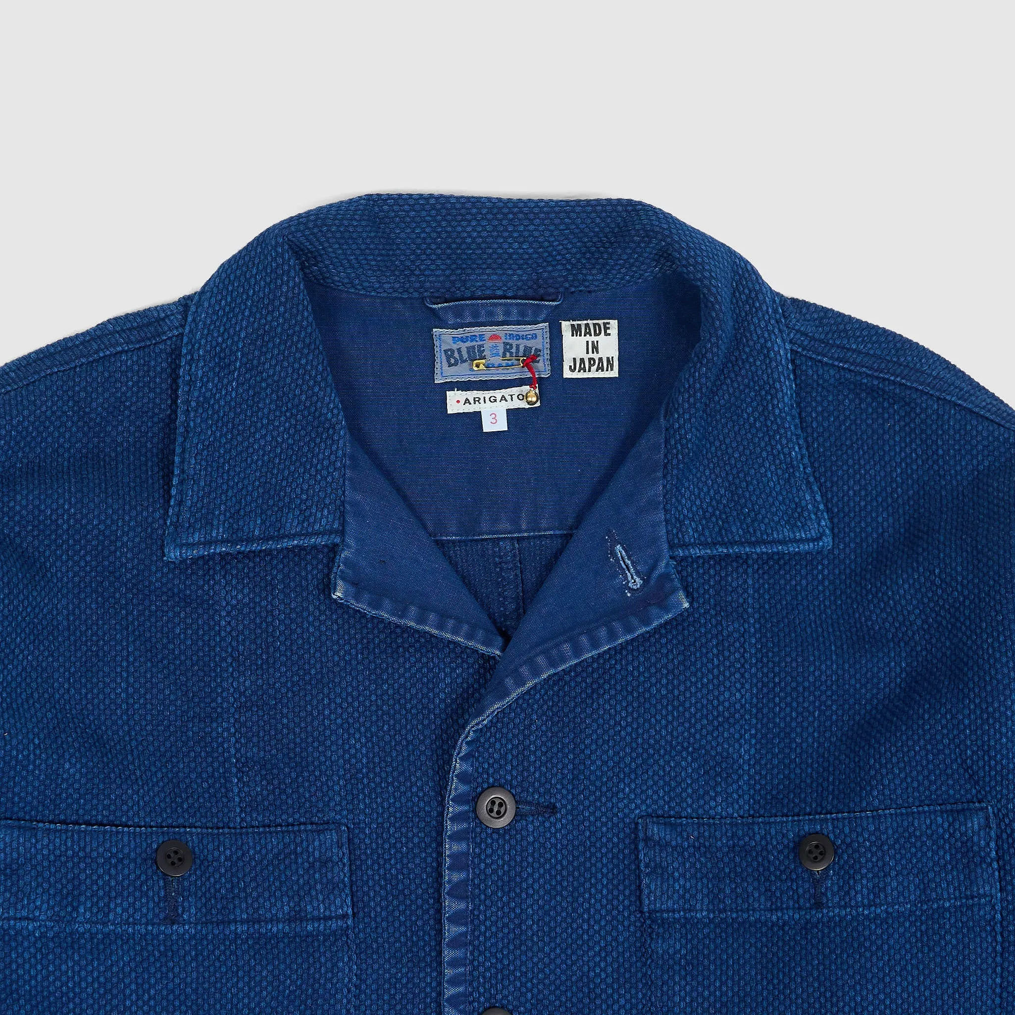 Blue Blue Japan Kasezome Sashiko Fatigue Overshirt Jacket sold by DeeCee style product image thumbnail 2