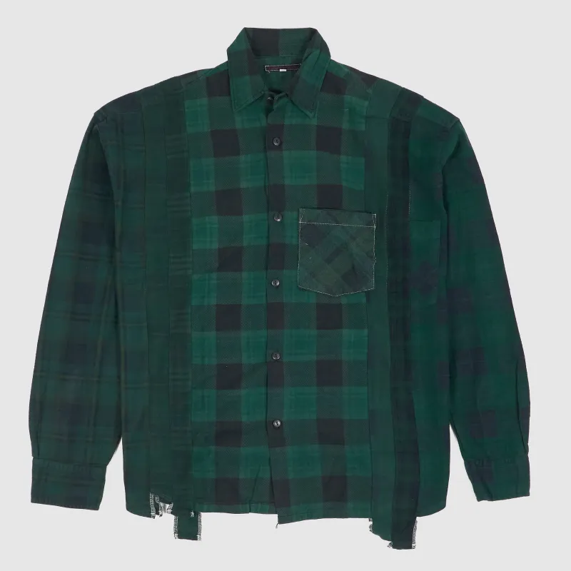 Needles Japan Rebuild 7 Cuts Flannel Shirt made by Needles