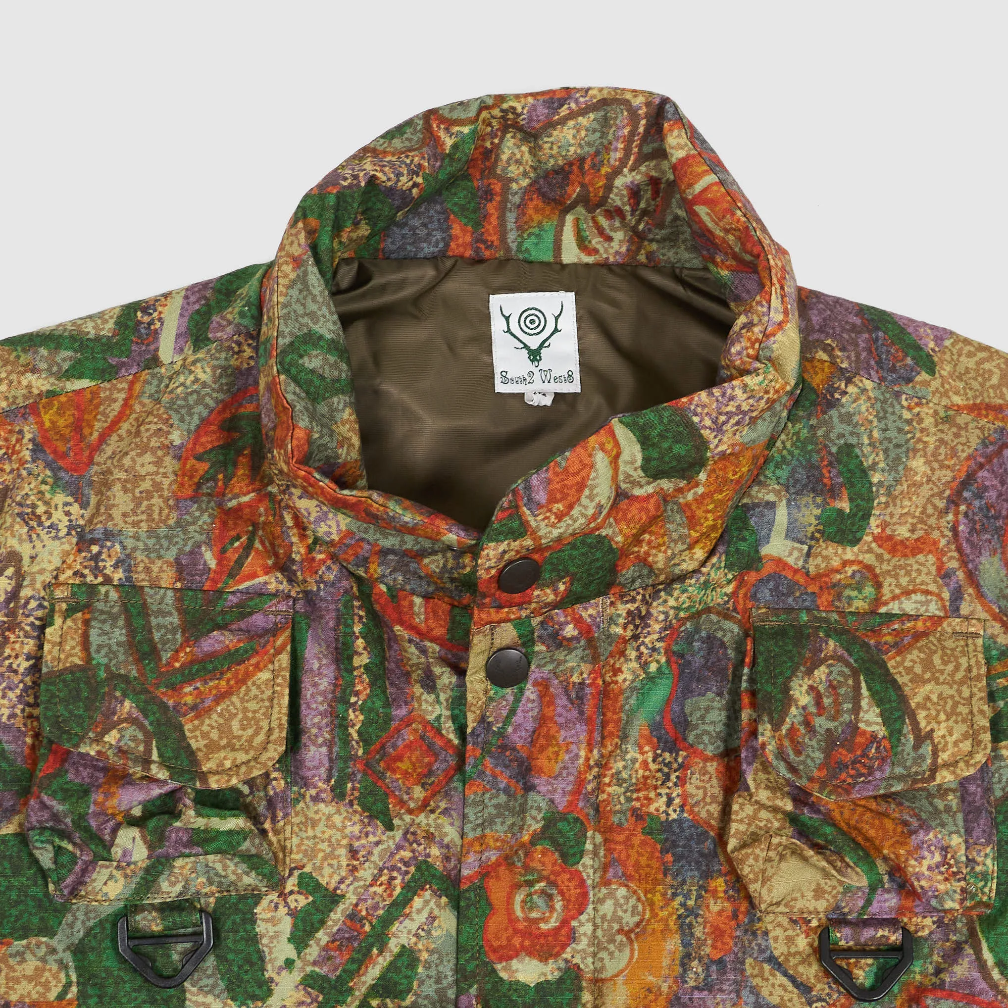 South2 West8 Printed Cargo Pocket Vest sold by DeeCee style product image thumbnail 3