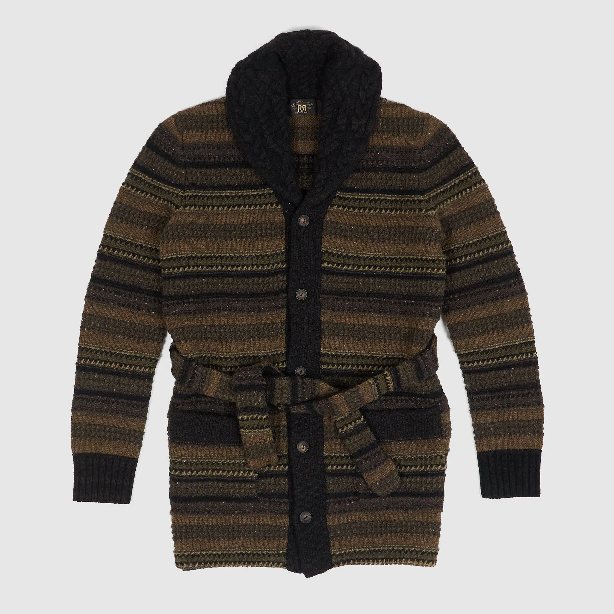 Double RL Ladies Belted Shawl Soft Wool Cardigan sold by DeeCee style