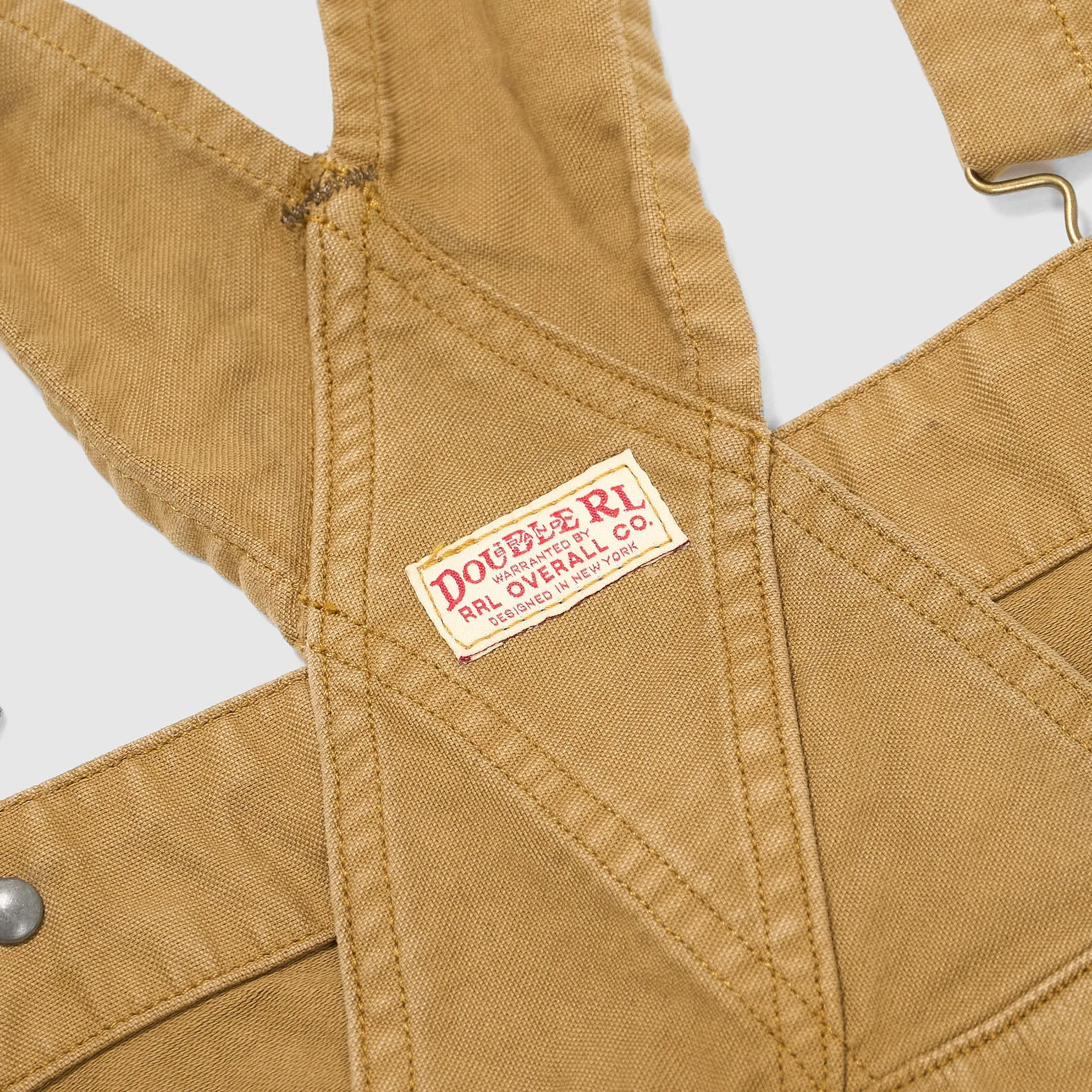 Double RL Brown Duck Canvas Bib Overall Paint-Splattered sold by DeeCee style product image thumbnail 3