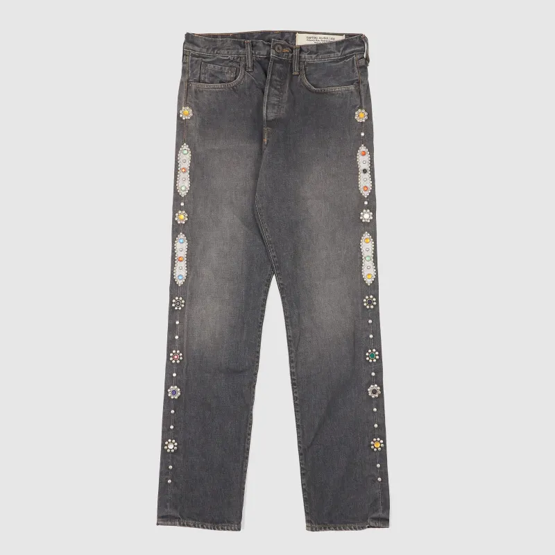 Kapital 5-Pocket 14oz. Monkey Cisco Studs Jeans sold by DeeCee style