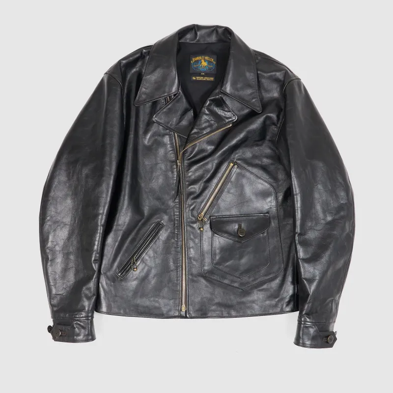 Double Helix D-Pocket Frisco Horsehide Leather Jacket sold by DeeCee style
