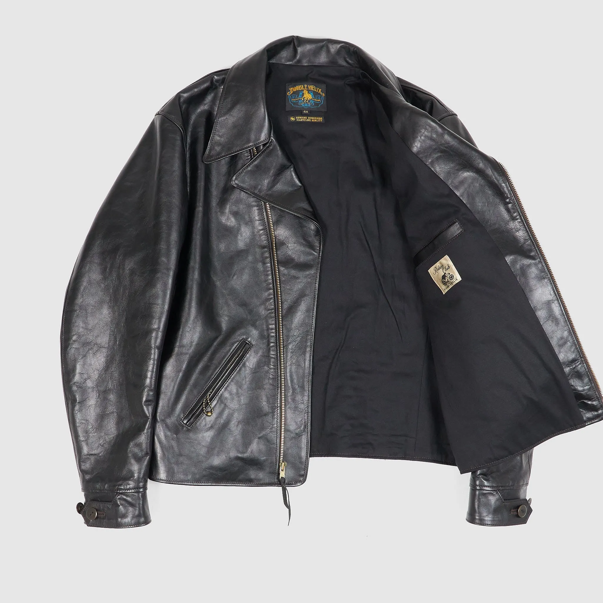 Double Helix D-Pocket Frisco Horsehide Leather Jacket sold by DeeCee style product image thumbnail 2