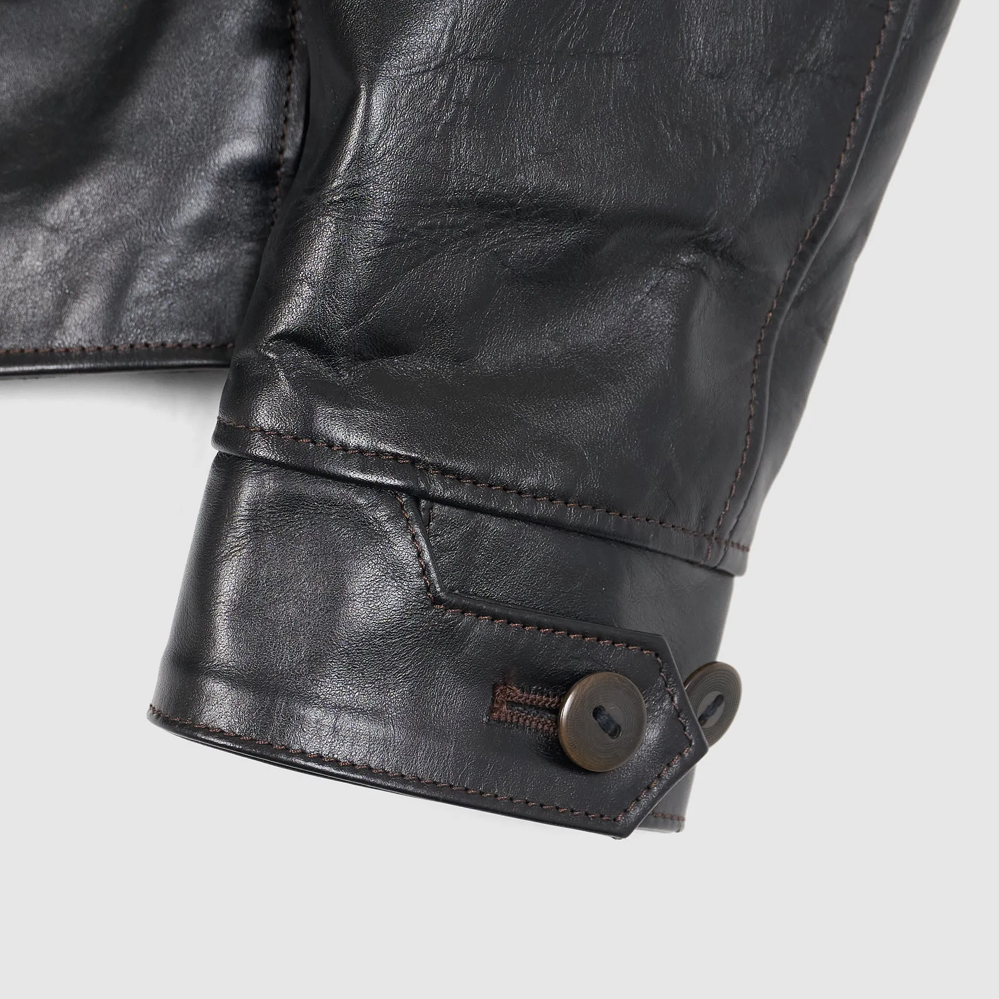 Double Helix D-Pocket Frisco Horsehide Leather Jacket sold by DeeCee style product image thumbnail 5