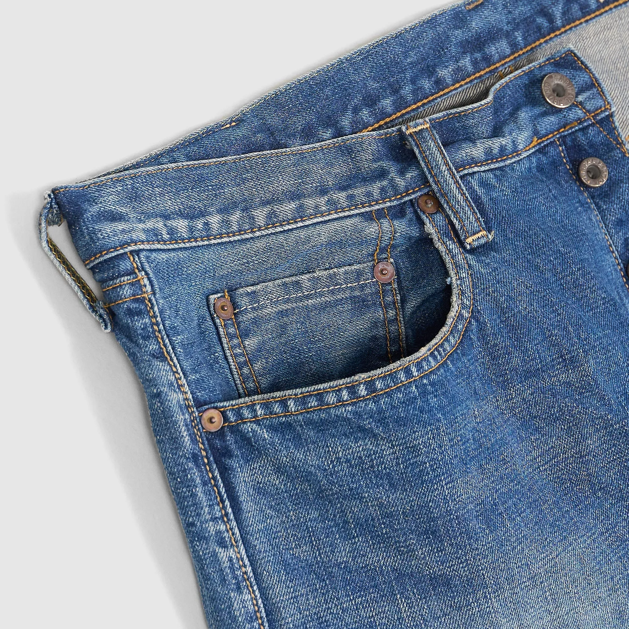 Kapital 5-Pocket 13.5oz Vintage Inspired Relaxed Straight TH Jeans sold by DeeCee style product image thumbnail 4