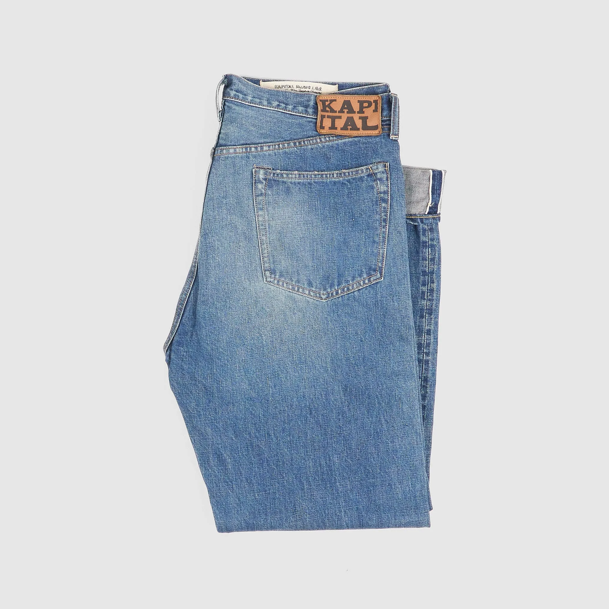 Kapital 5-Pocket 13.5oz Vintage Inspired Relaxed Straight TH Jeans sold by DeeCee style product image thumbnail 3