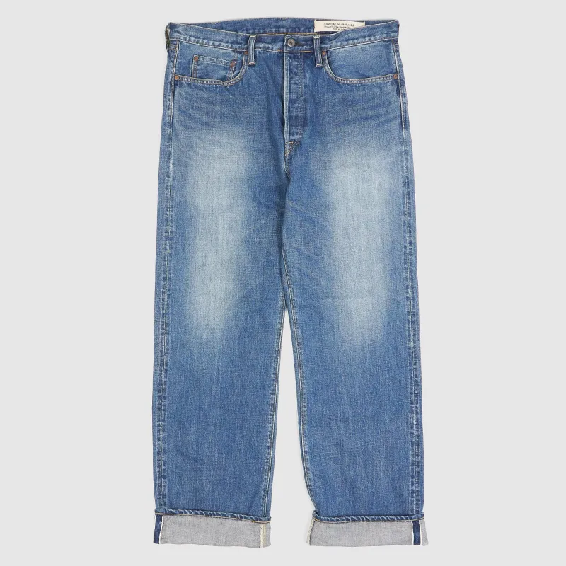 Kapital 5-Pocket 13.5oz Vintage Inspired Relaxed Straight TH Jeans sold by DeeCee style
