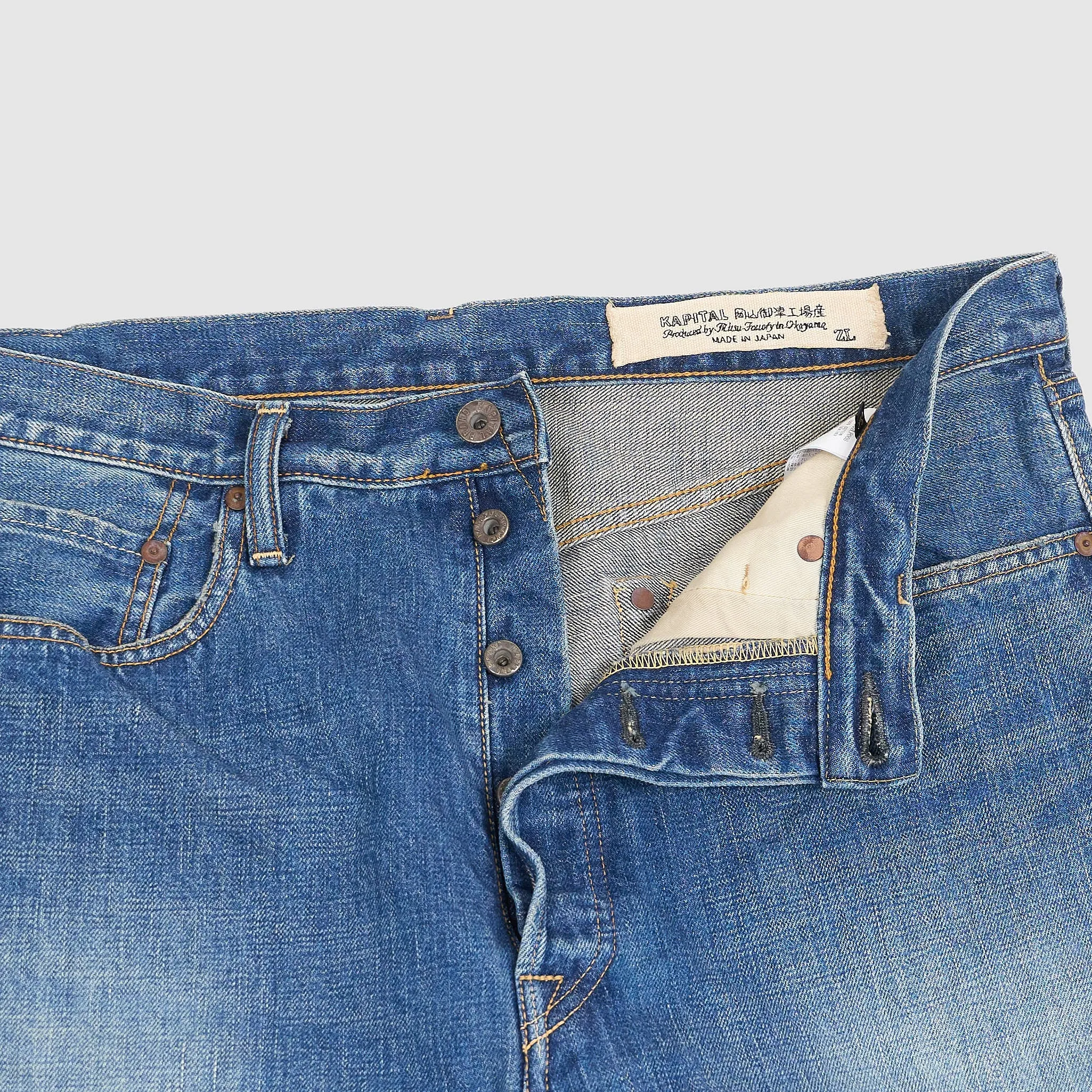 Kapital 5-Pocket 13.5oz Vintage Inspired Relaxed Straight TH Jeans sold by DeeCee style product image thumbnail 2