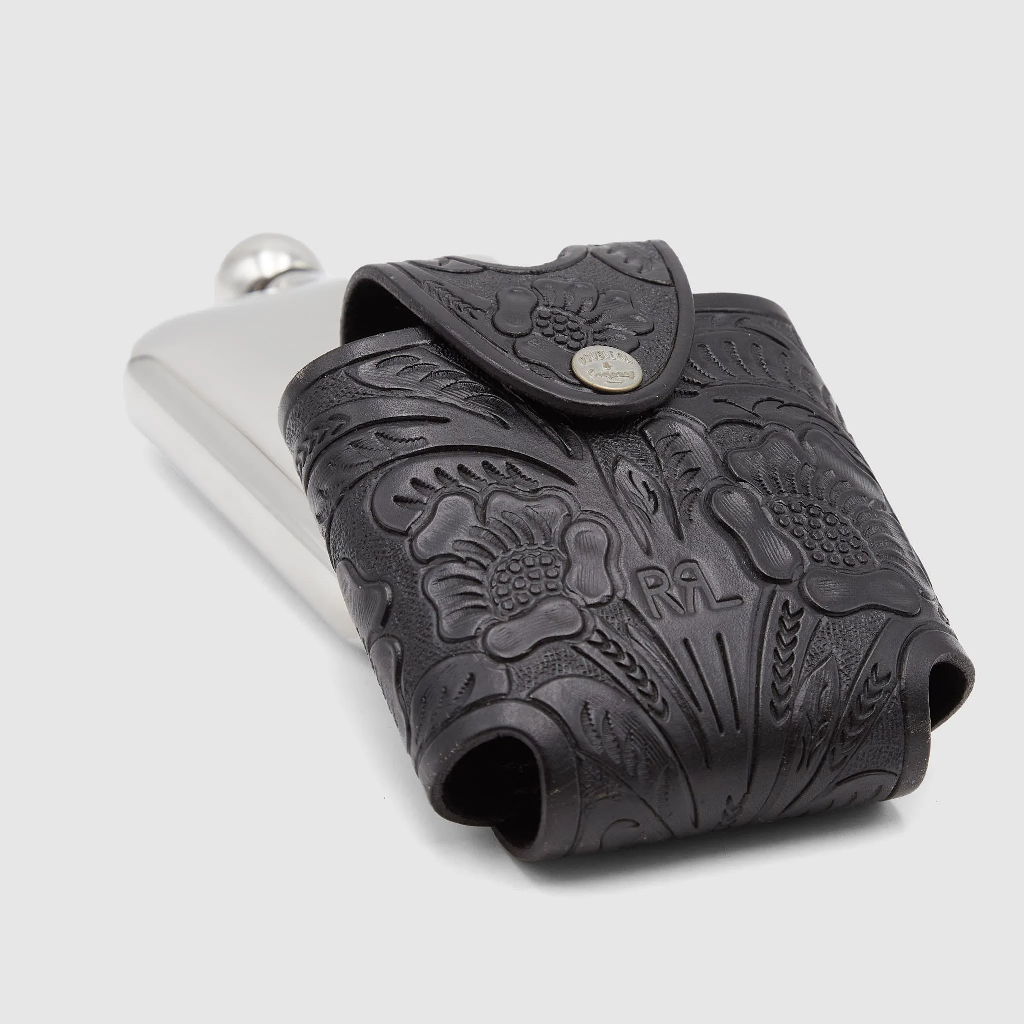 Double RL Hand Tooled Leather Flask sold by DeeCee style product image thumbnail 3