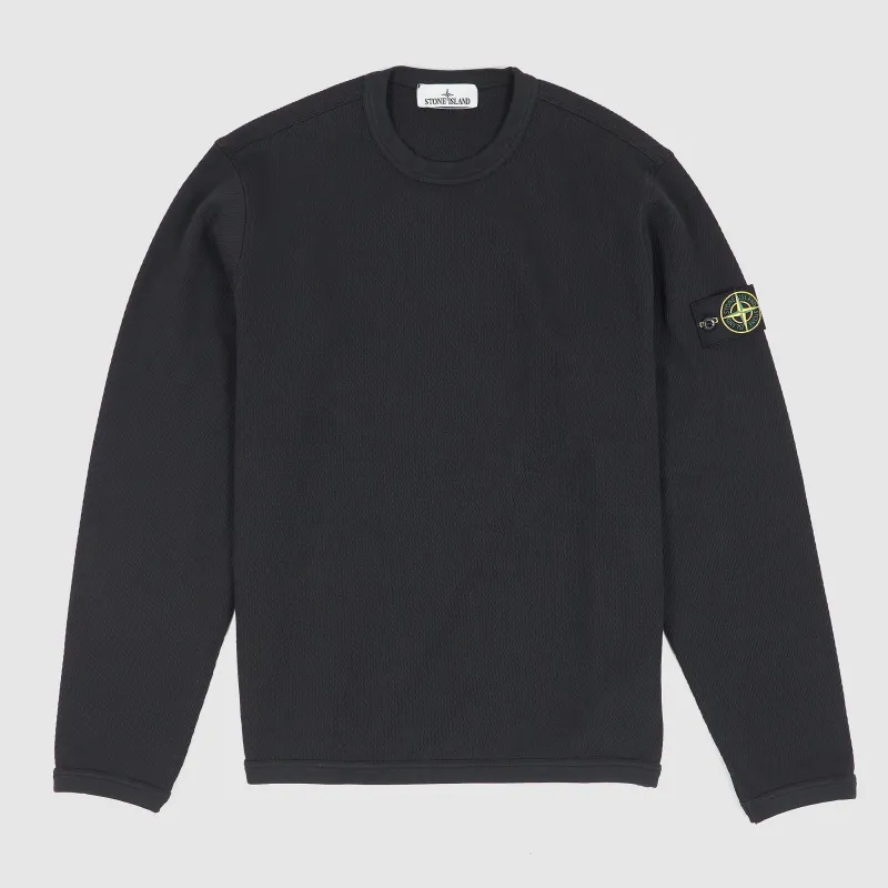 Stone Island Waffle Cotton Crew Neck Long Sleeve Shirt sold by DeeCee style