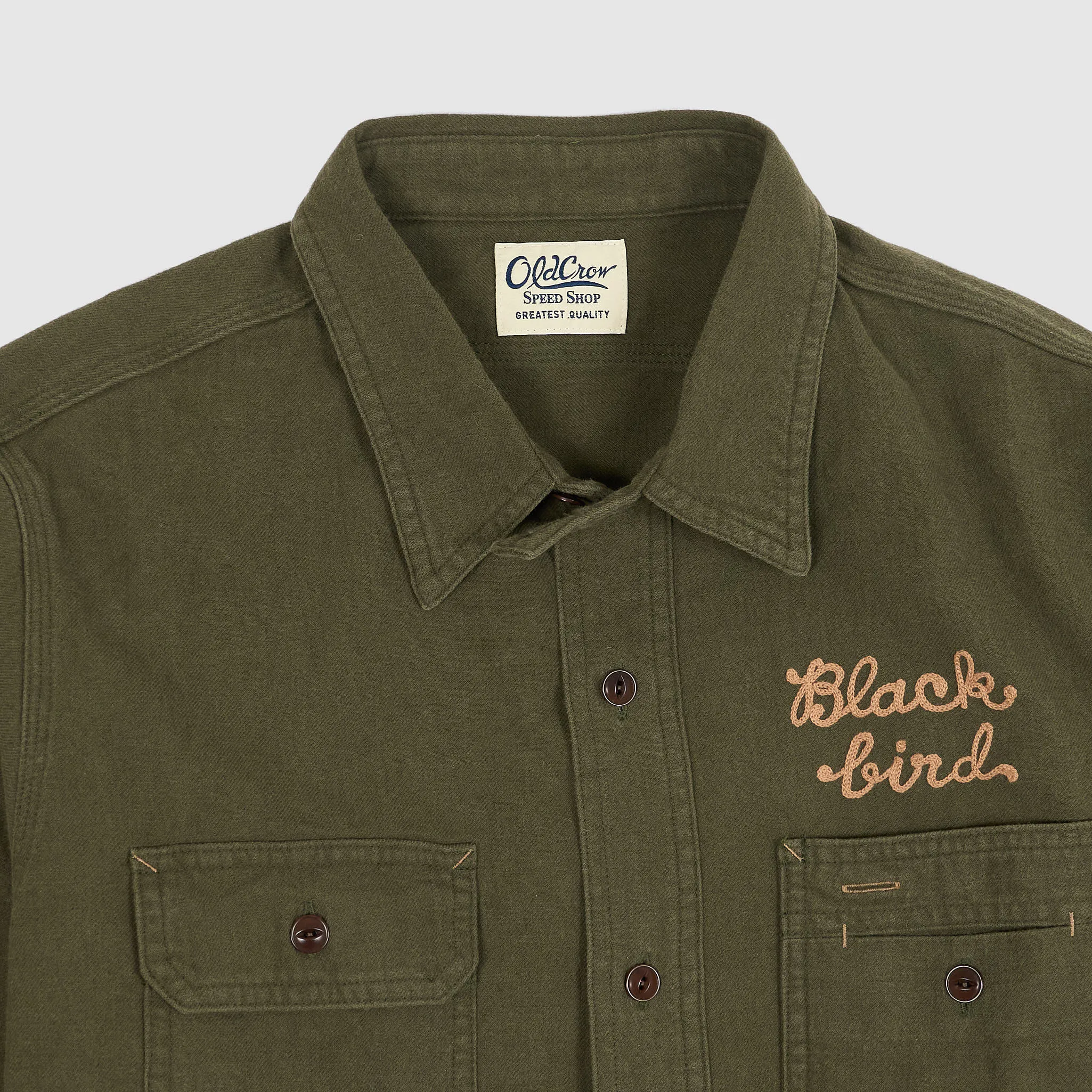 Old Crow Speed Shop by Glad Hand & Co. LA Motorcycle Club Overshirt sold by DeeCee style product image thumbnail 2