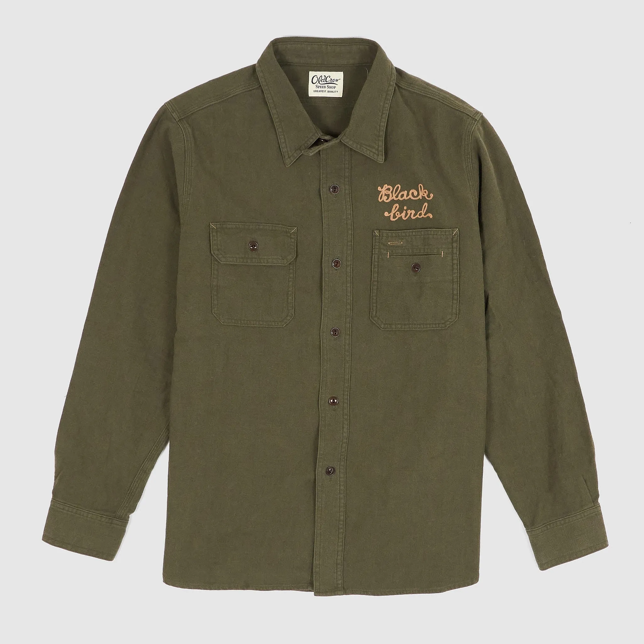 Old Crow Speed Shop by Glad Hand & Co. LA Motorcycle Club Overshirt sold by DeeCee style