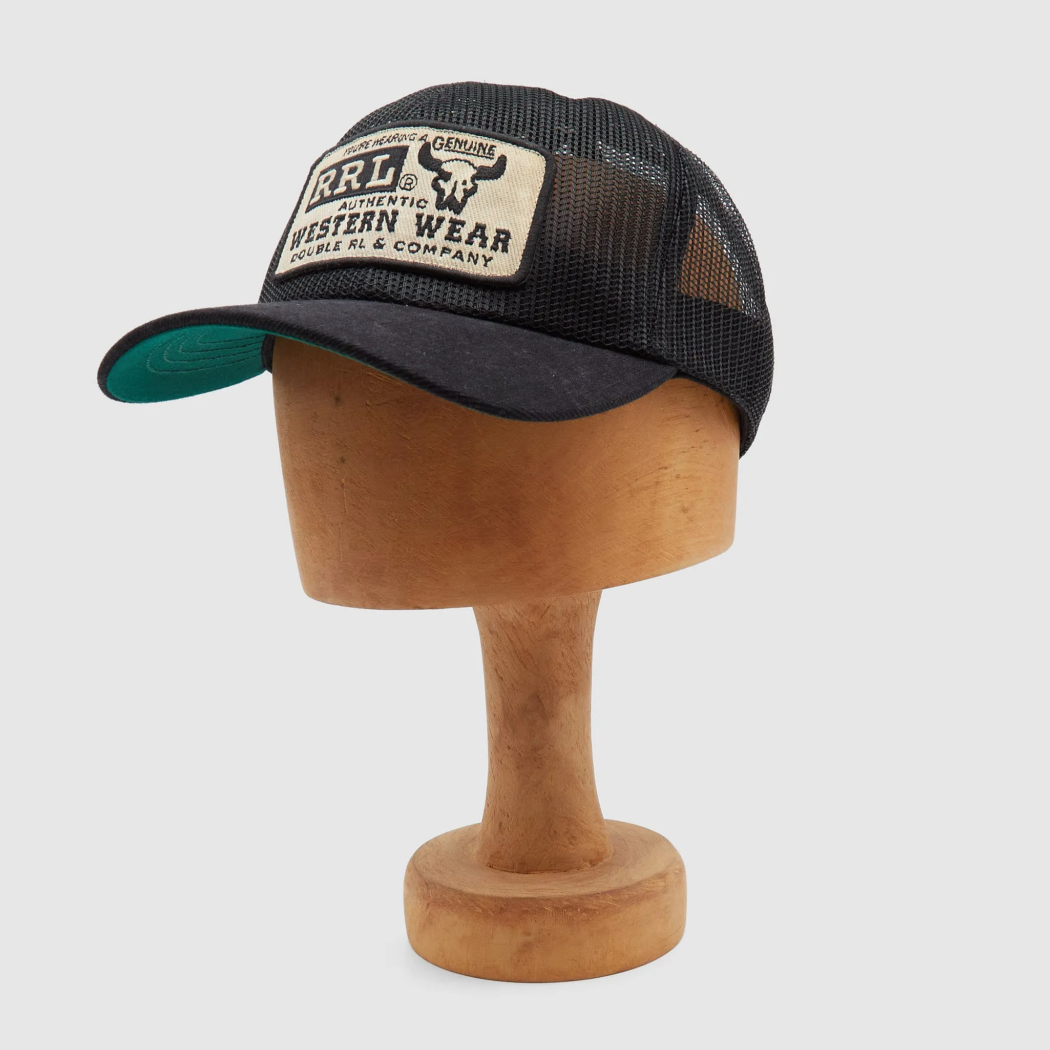 Double RL Full Mesh Western Wear Trucker Cap sold by DeeCee style