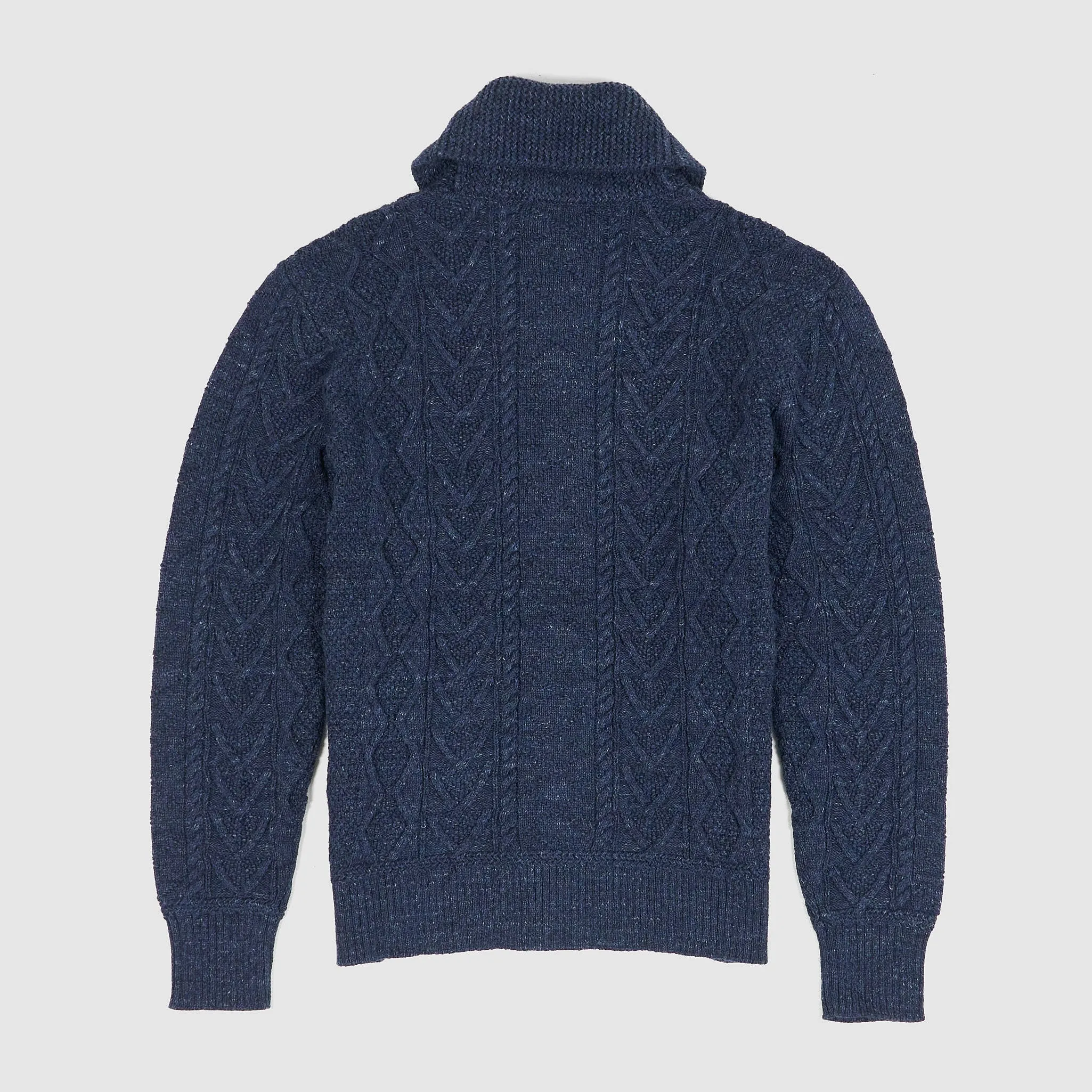 Double RL Knitted Cotton Cable Shawl Cardigan sold by DeeCee style product image thumbnail 5