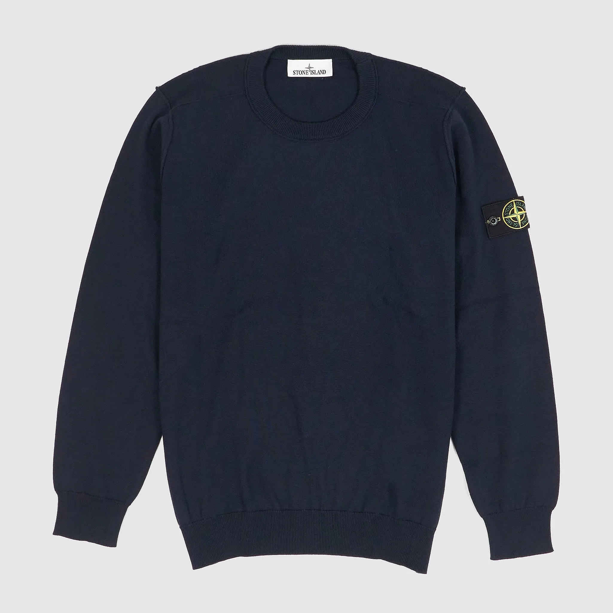 Stone Island Light Knitted Cotton Crew Neck Pullover sold by DeeCee style