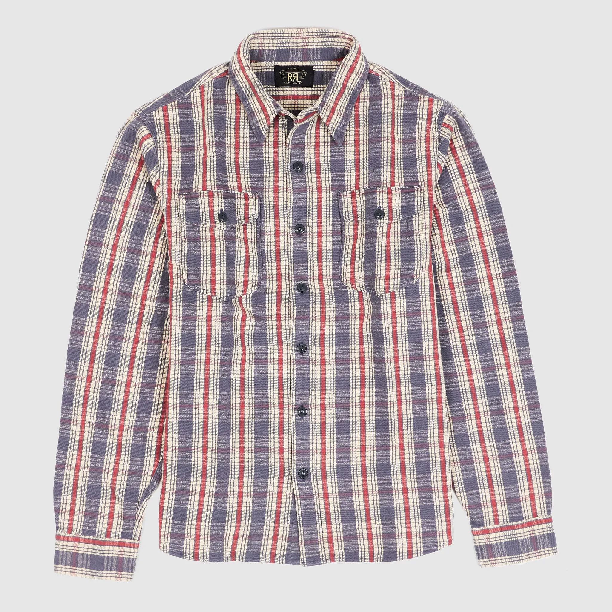 Double RL Long Sleeve Plaid Sport Shirt sold by DeeCee style