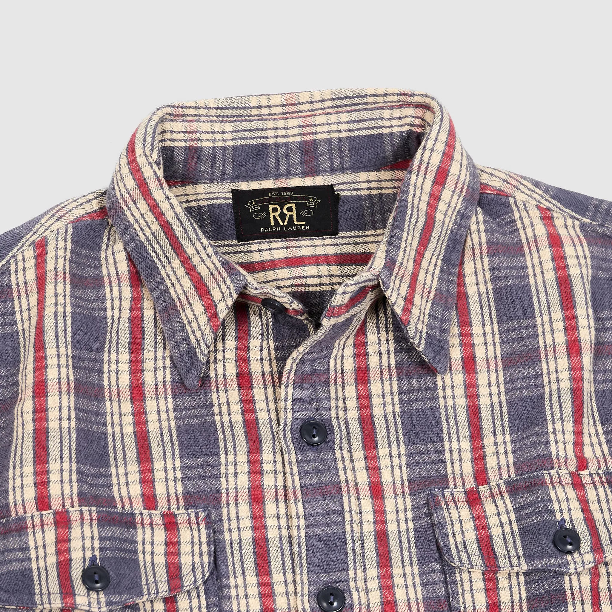 Double RL Long Sleeve Plaid Sport Shirt sold by DeeCee style product image thumbnail 2