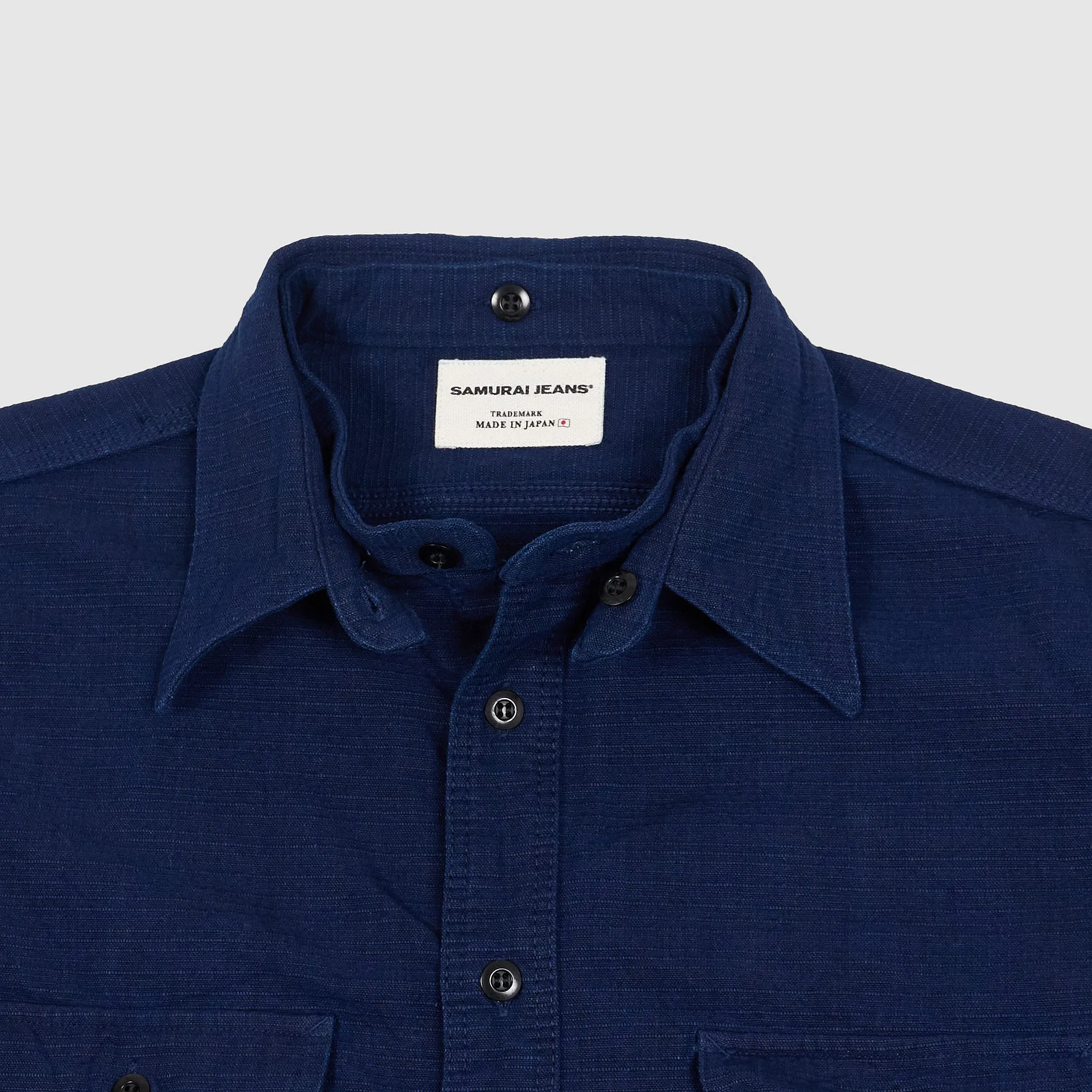 Samurai Jeans Japan Sashiko Fabric/ Removable Collar Shirt sold by DeeCee style product image thumbnail 3