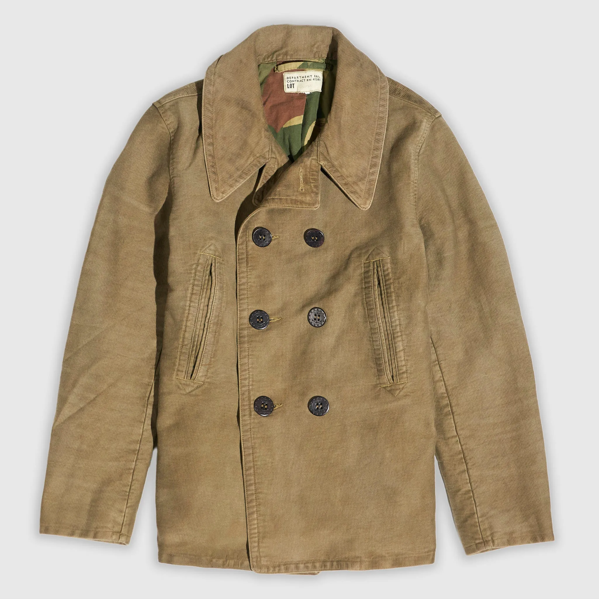 Double RL Lined P-Coat Leahy sold by DeeCee style
