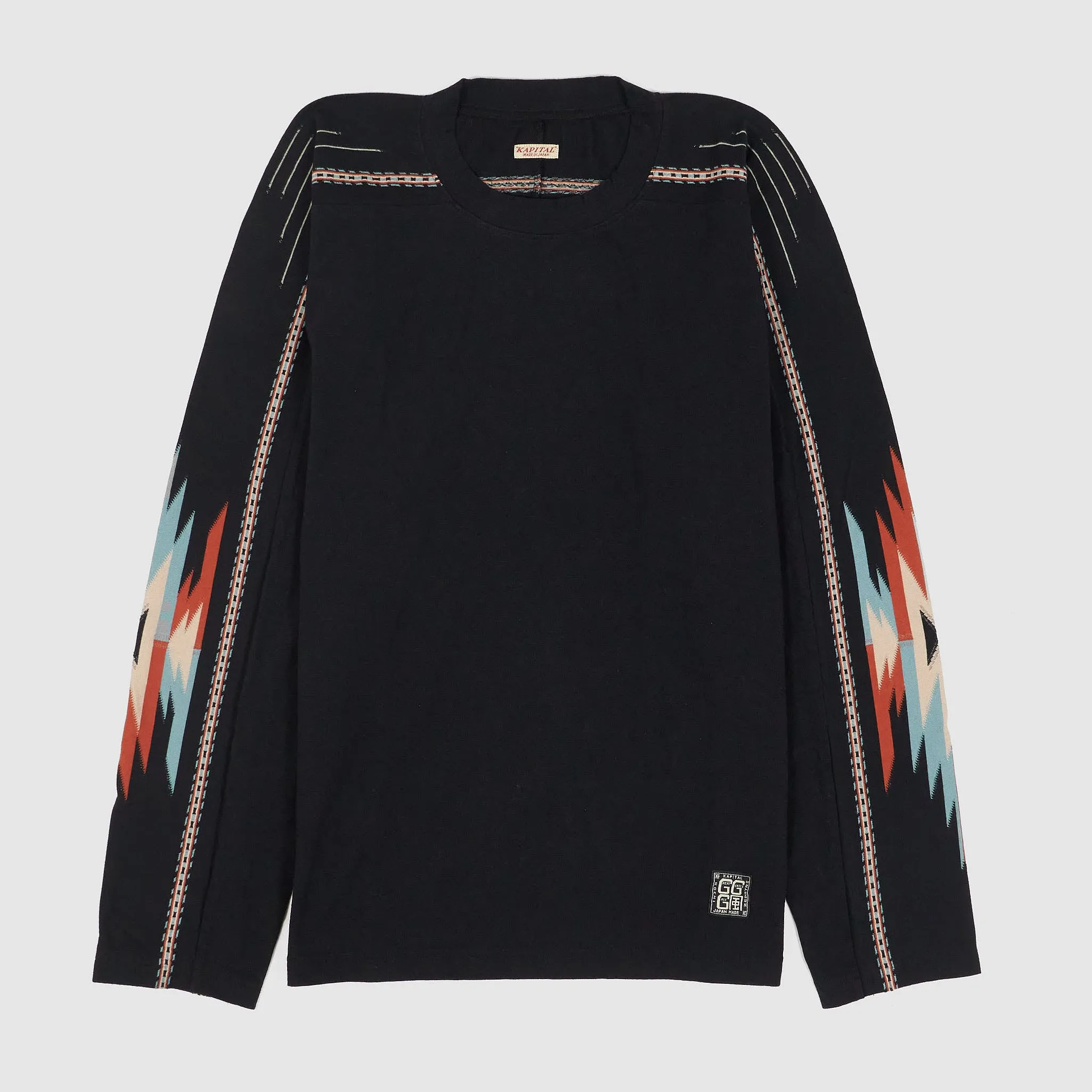 Kapital Long Sleeve Ortega Football Pullover sold by DeeCee style