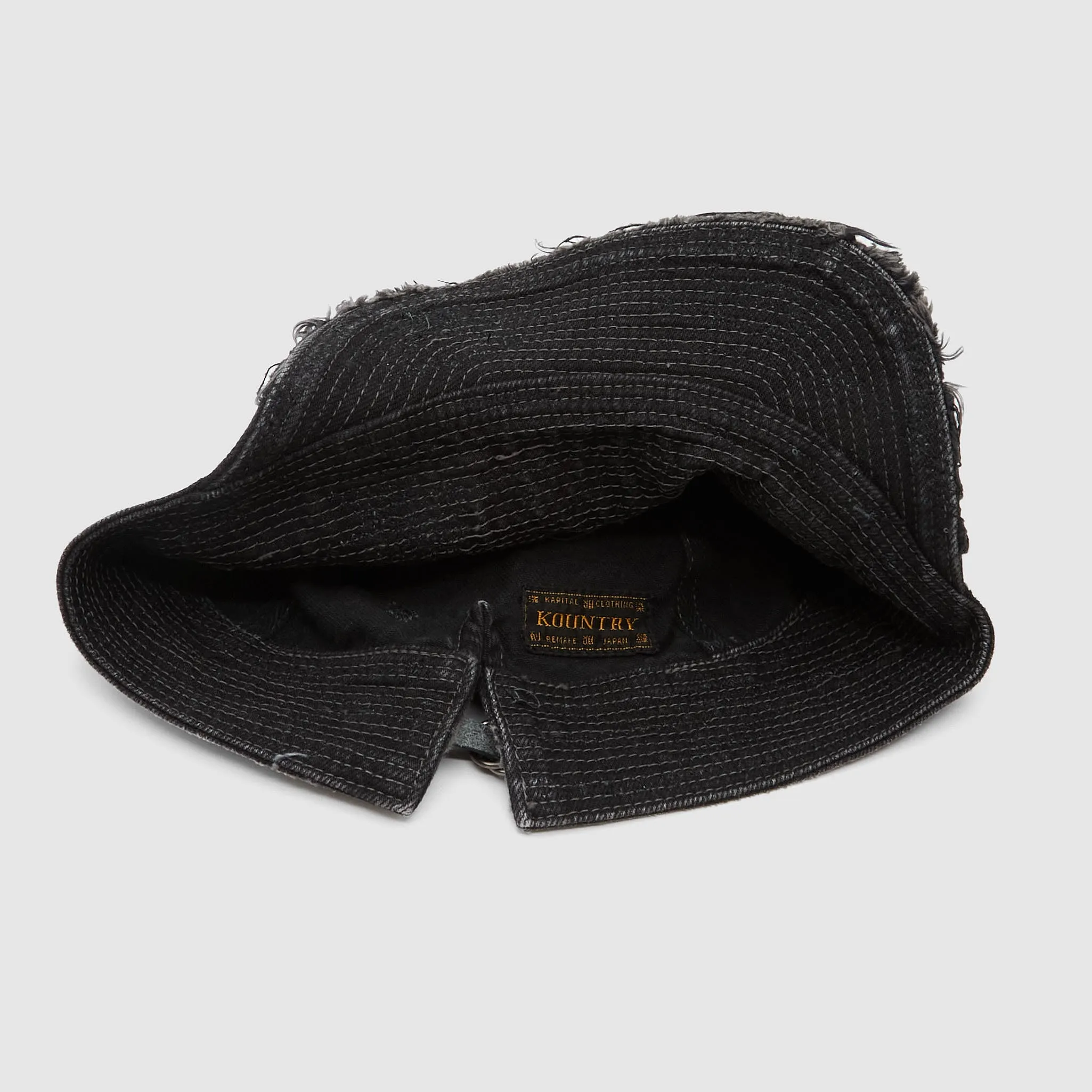 Kapital Black Denim Cap The Old Man and Sea sold by DeeCee style product image thumbnail 4