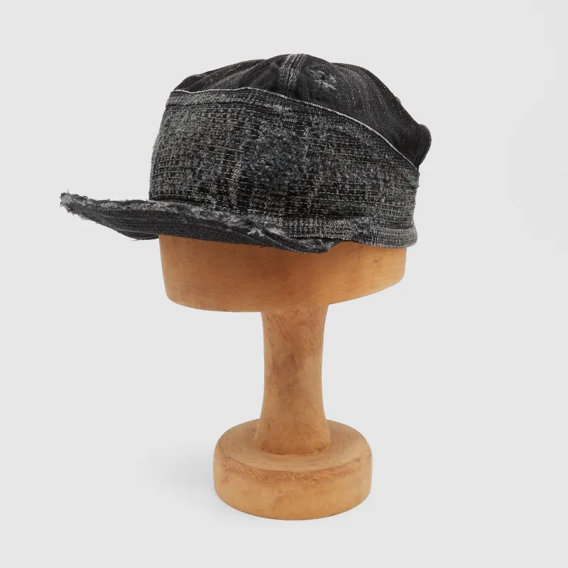Kapital Black Denim Cap The Old Man and Sea sold by DeeCee style