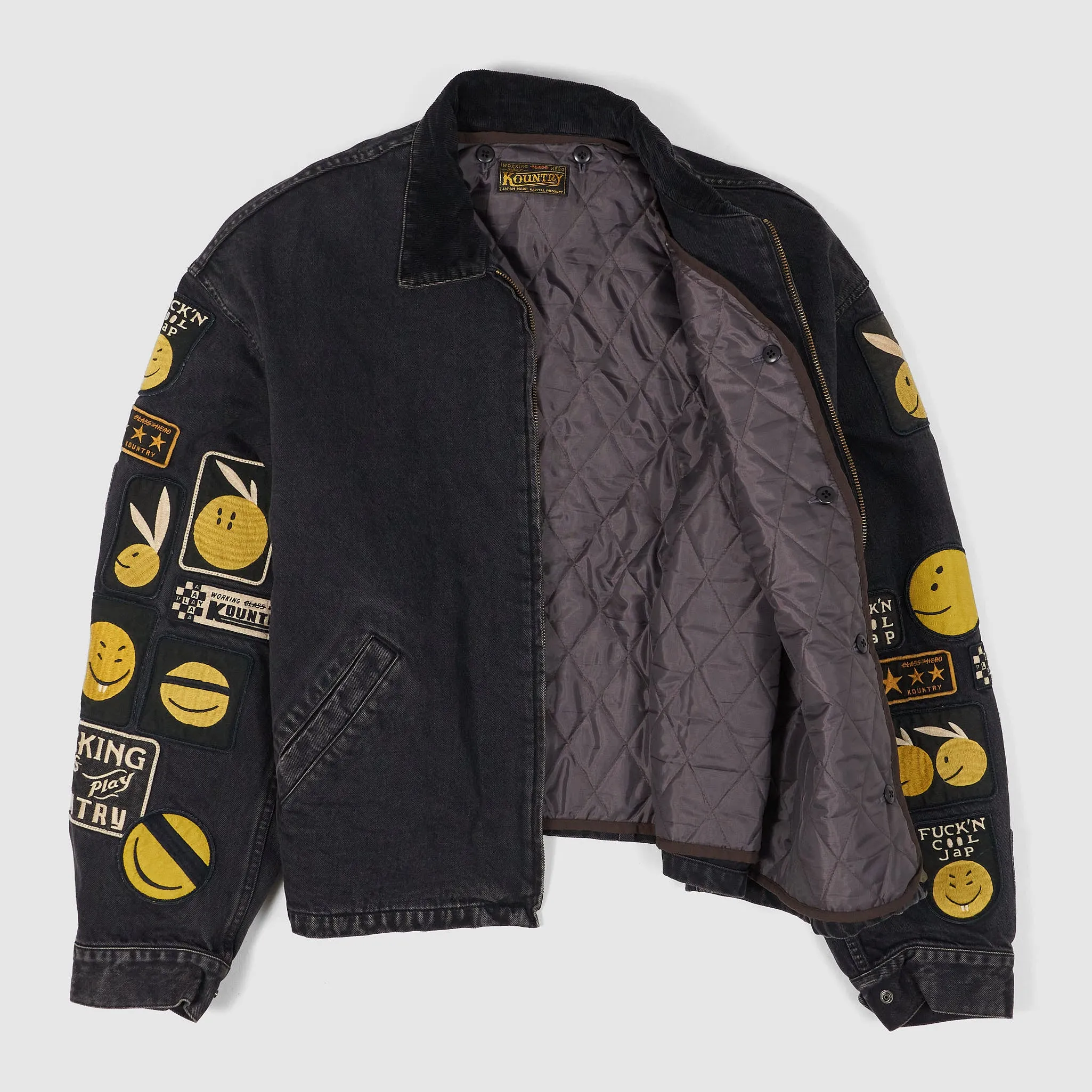 Kapital 14 oz. Smiley Lined Denim Jacket sold by DeeCee style product image thumbnail 2