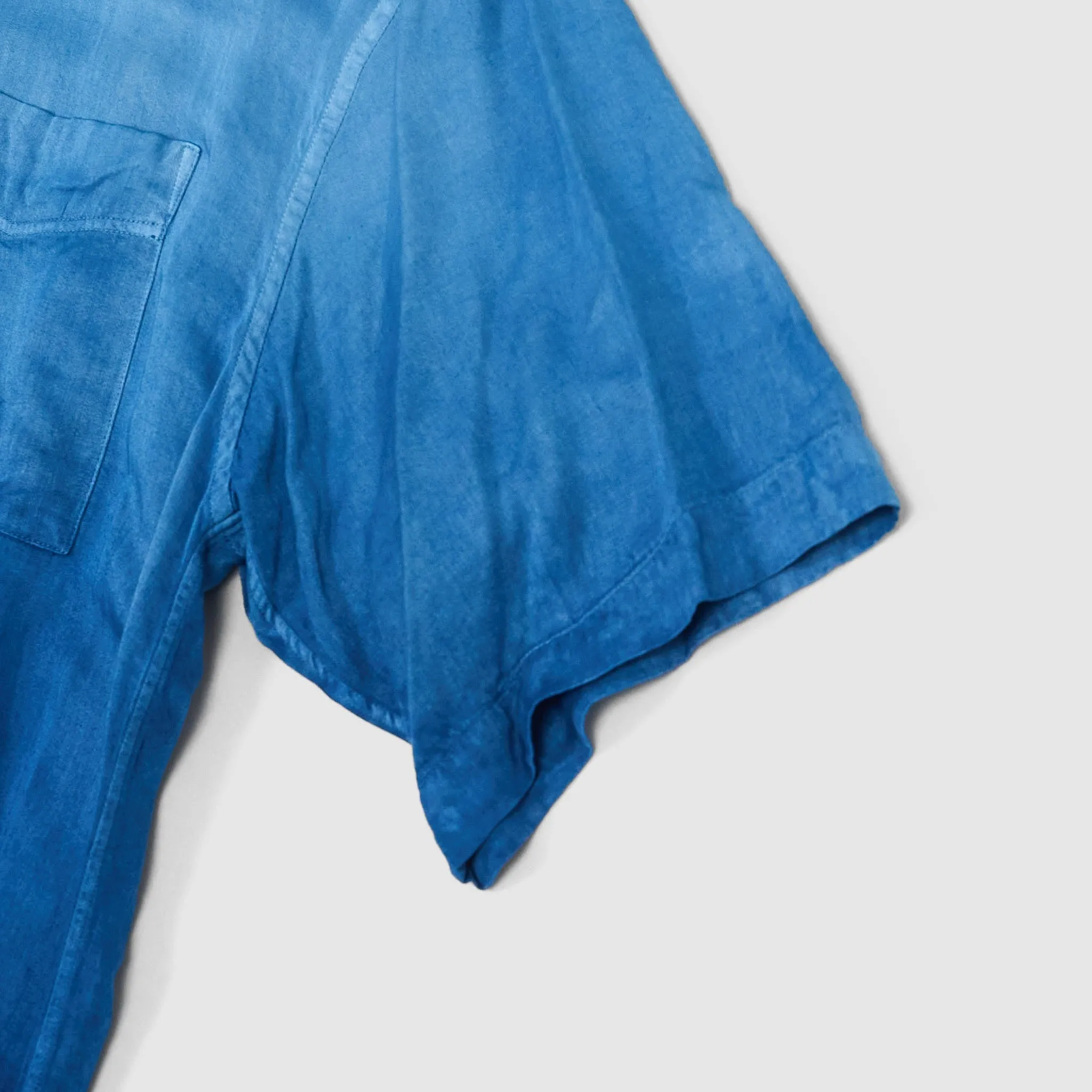 Blue Blue Japan Short Sleeve Hand Dyed Gradient Indigo Shirt sold by DeeCee style product image thumbnail 4