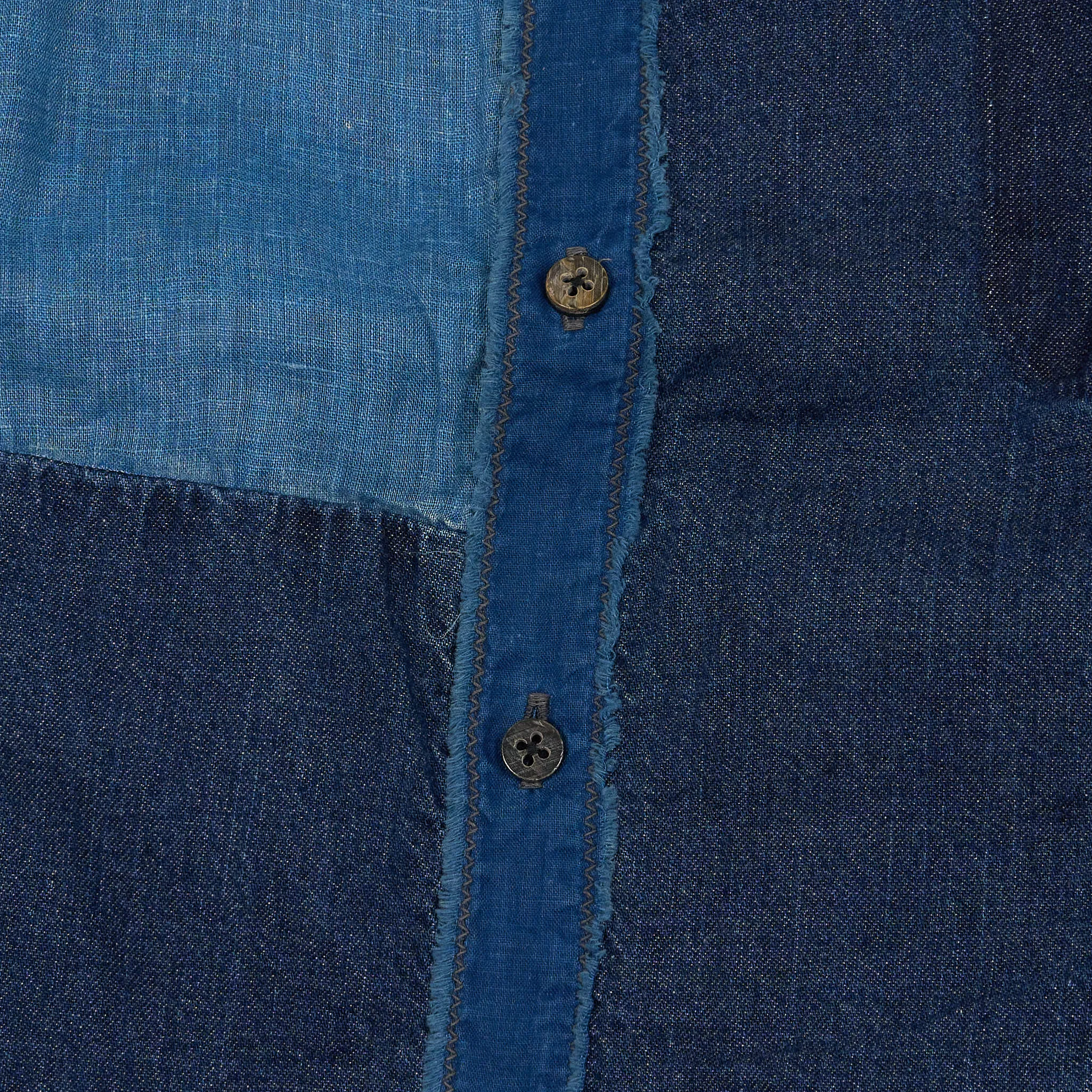 Kapital Short Sleeve Indigo Patchwork Shirt sold by DeeCee style product image thumbnail 4