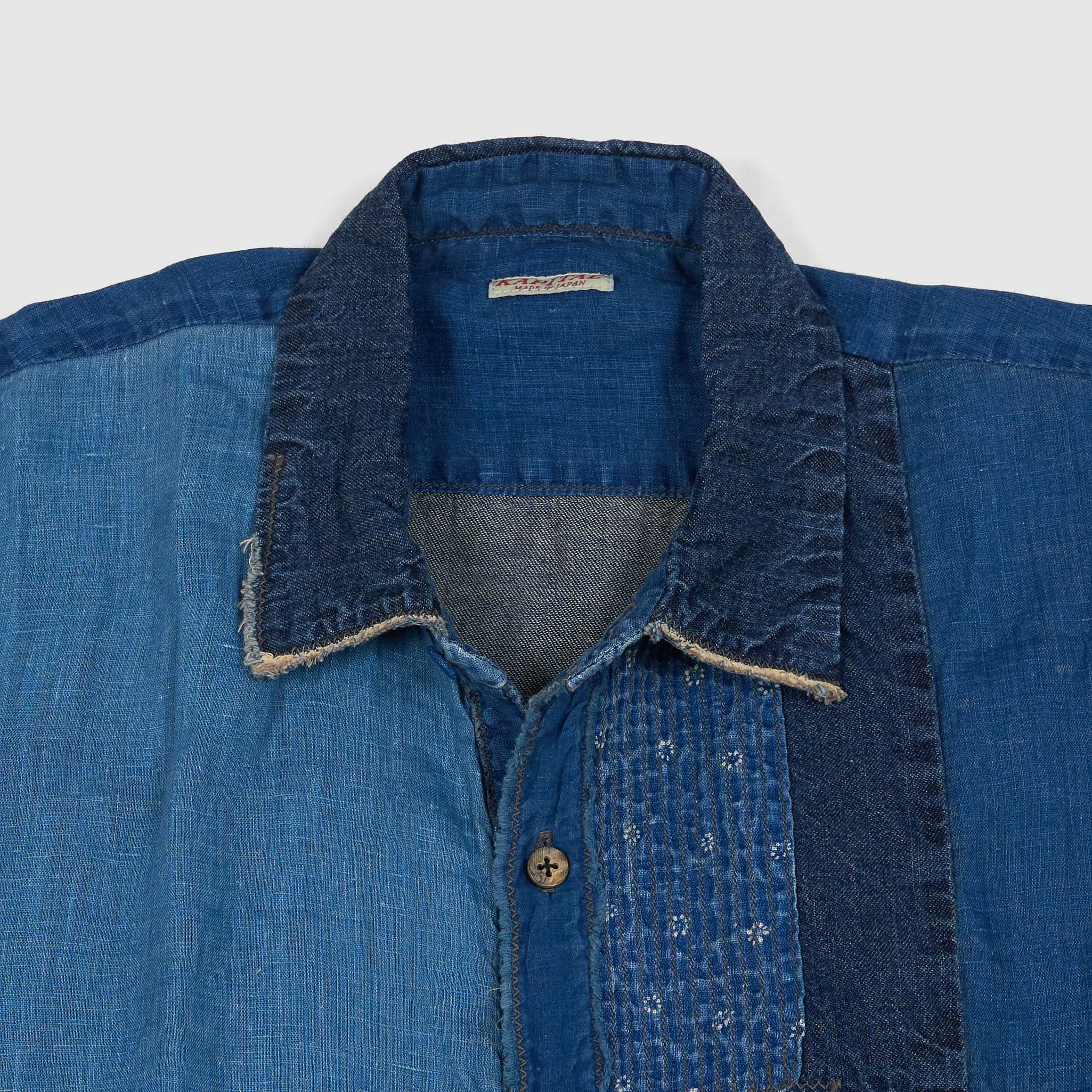 Kapital Short Sleeve Indigo Patchwork Shirt sold by DeeCee style product image thumbnail 3