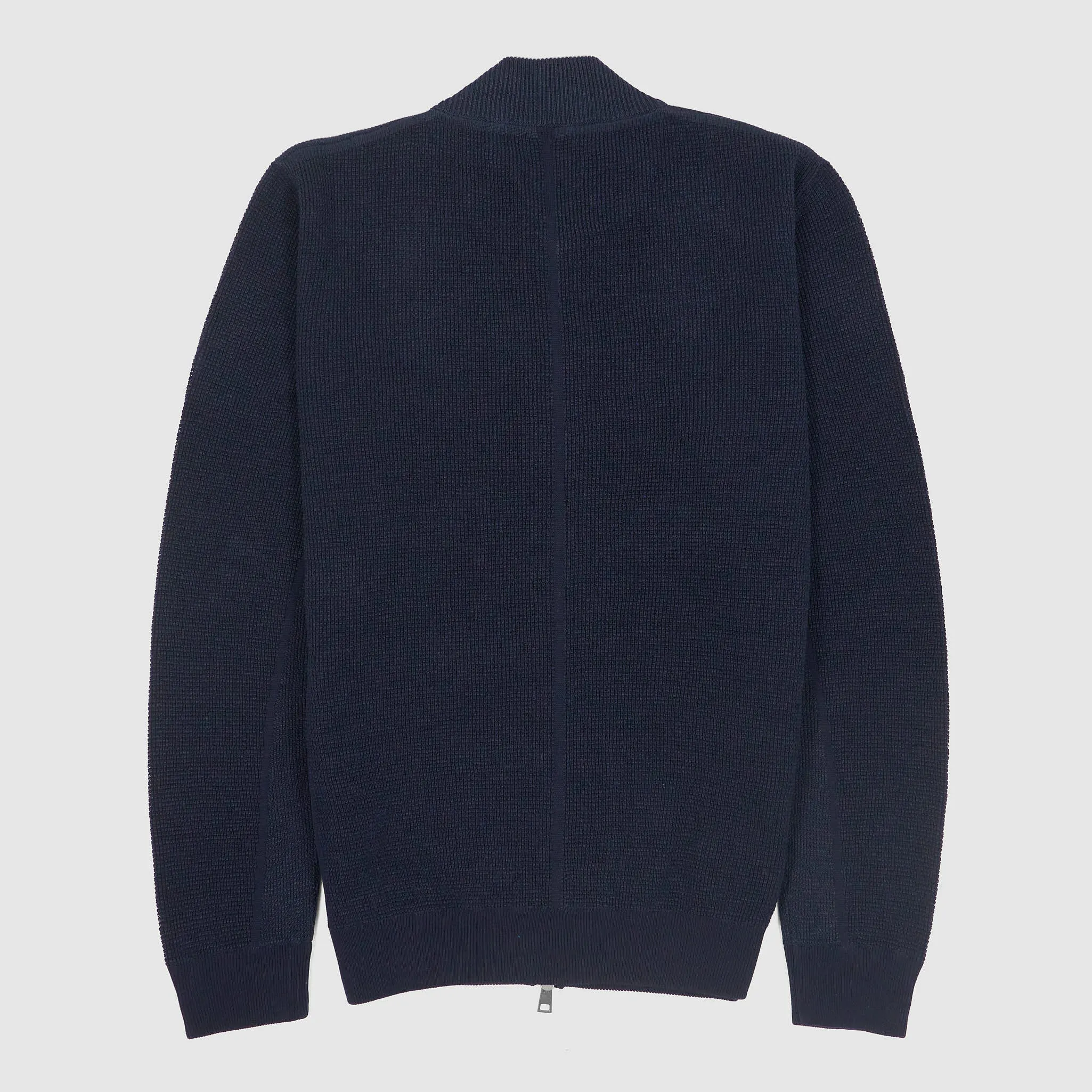 Roberto Collina Lightweight Cotton/ Linen Knit Zipped Pique Cardigan sold by DeeCee style product image thumbnail 3