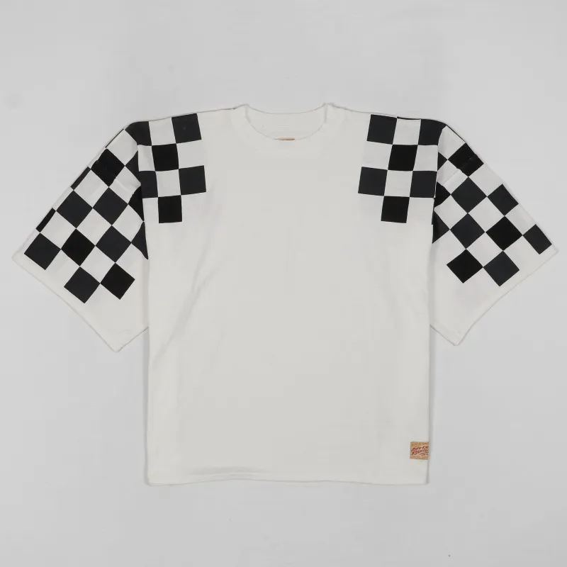 Kapital Short Sleeve Racer Flag  Crew Neck T-Shirt made by Kapital