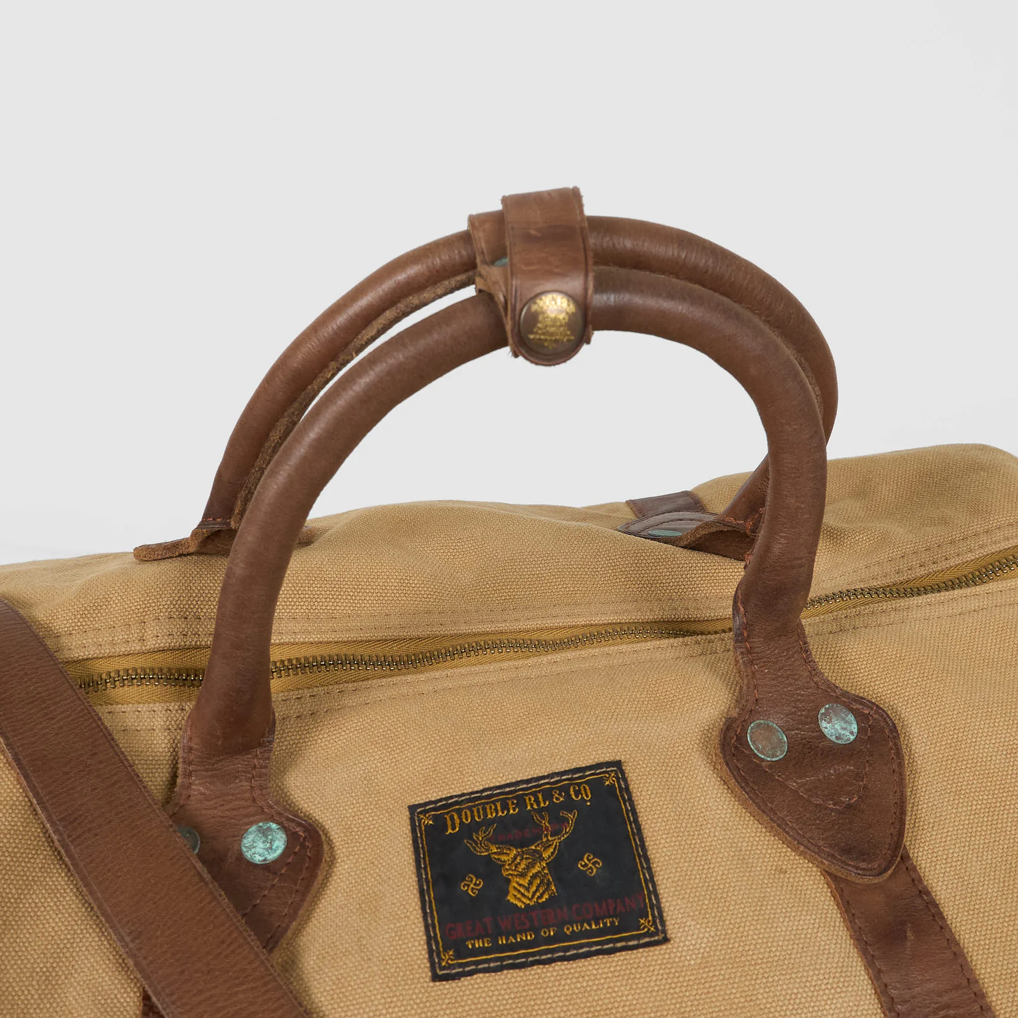 Double RL Canvas Travel Sports Duffle Bag sold by DeeCee style product image thumbnail 4