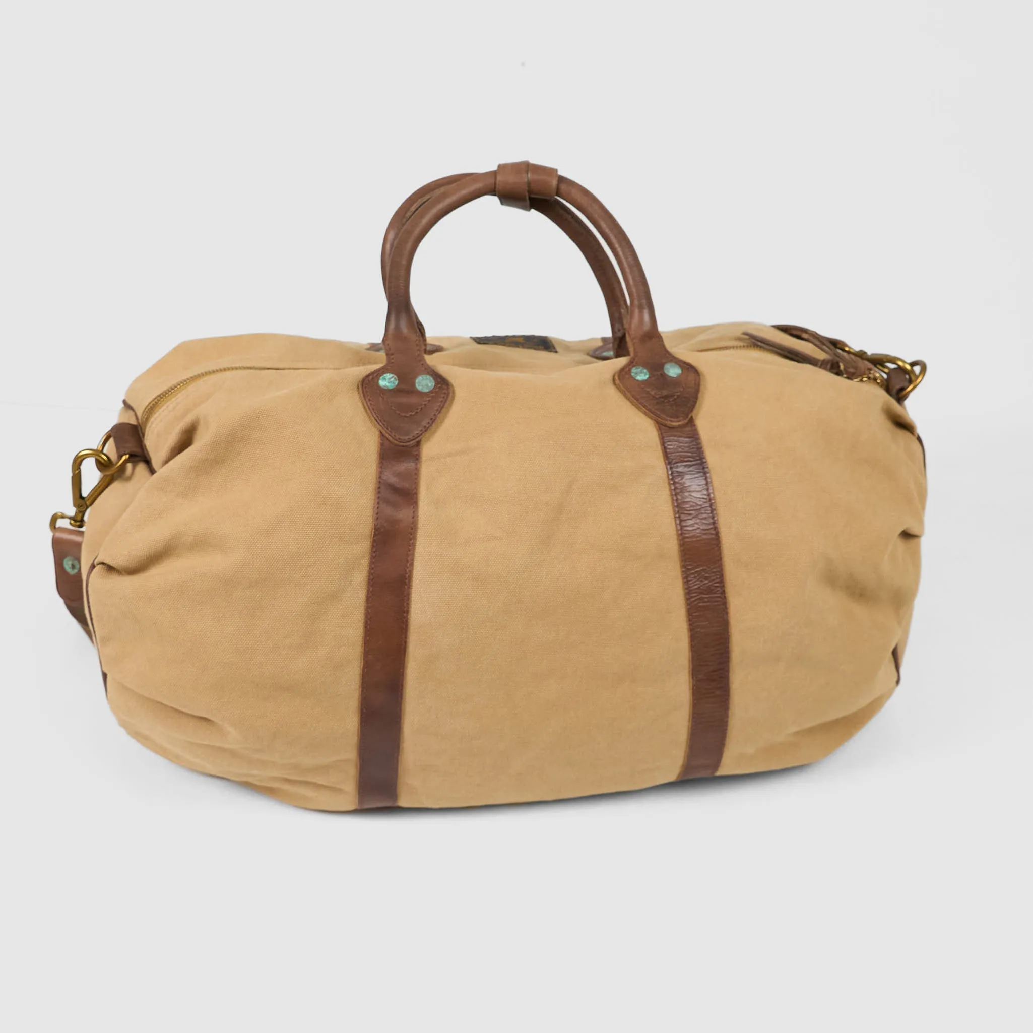 Double RL Canvas Travel Sports Duffle Bag sold by DeeCee style product image thumbnail 3