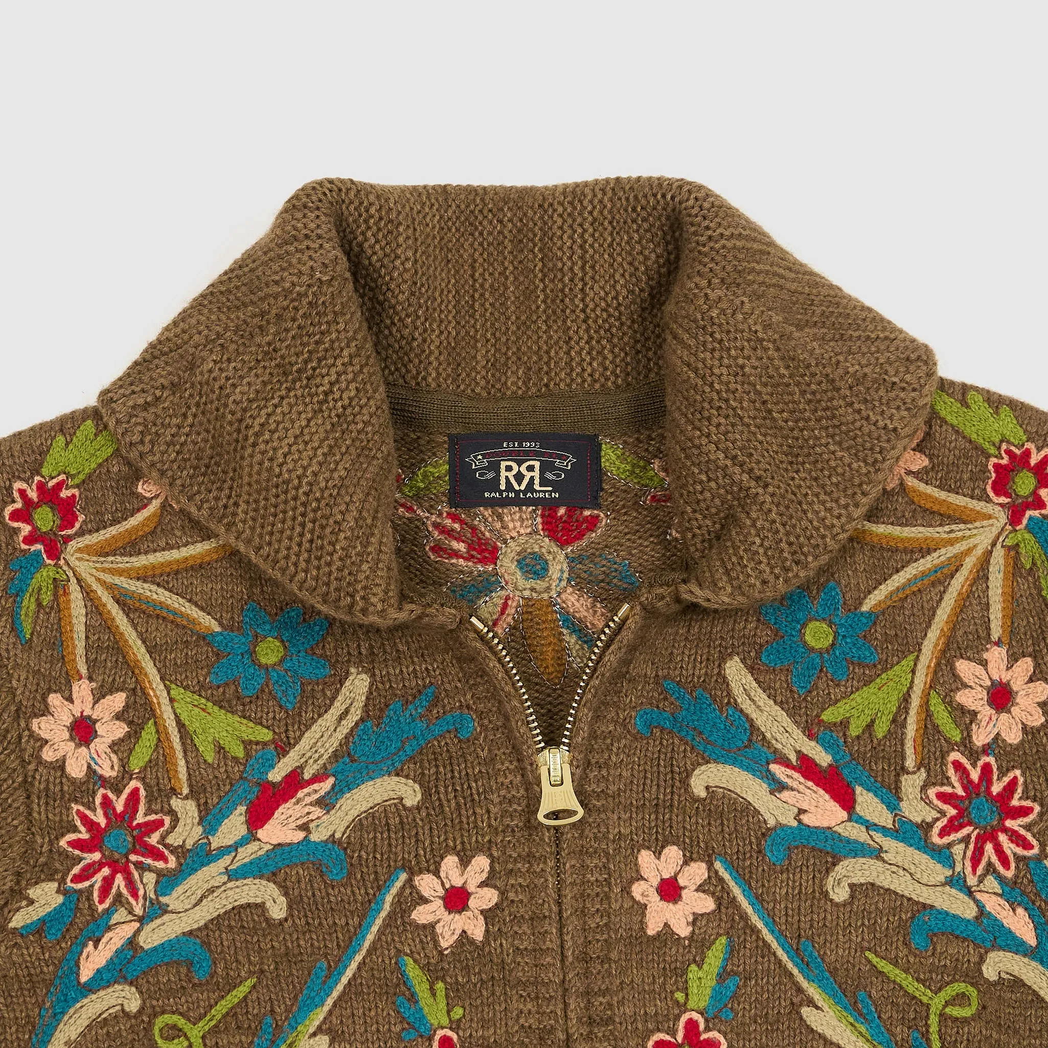 Double RL Ladies Zip Flowers Cardigan sold by DeeCee style product image thumbnail 4